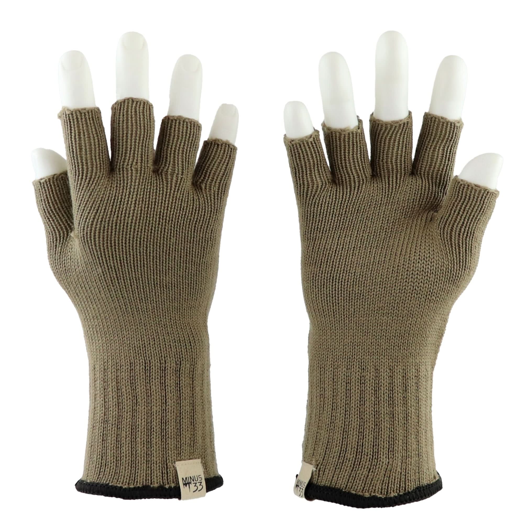 Lightweight Fingerless Wool Gloves - Image 4