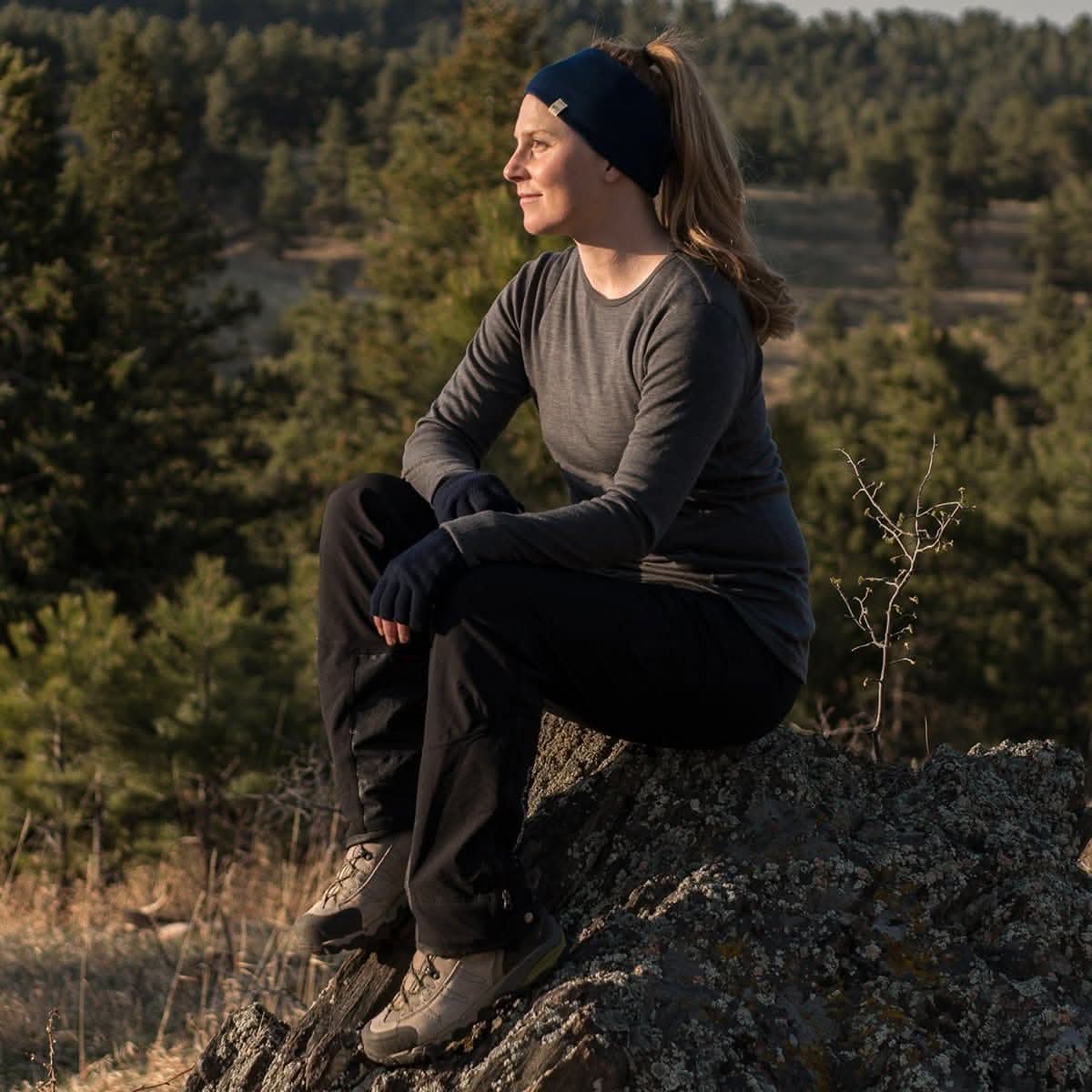 Lightweight Women's Wool Crew Top - 100% Merino Wool - Image 4
