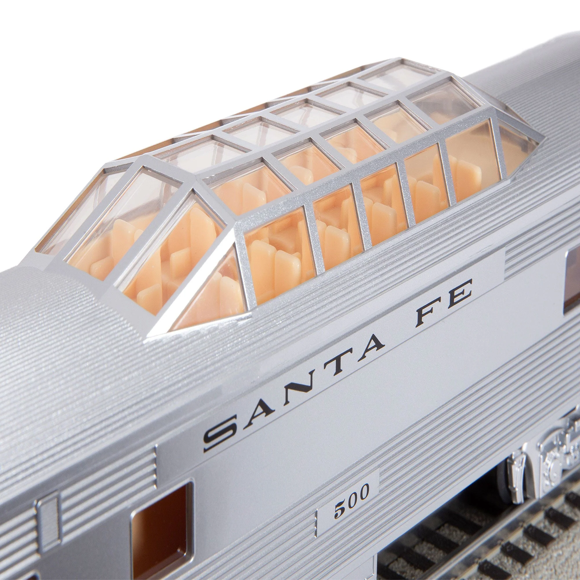 Lionel 684725 Santa Fe Add-On Vista Dome Train for Ready-to-Run Super Chief Set - Image 5