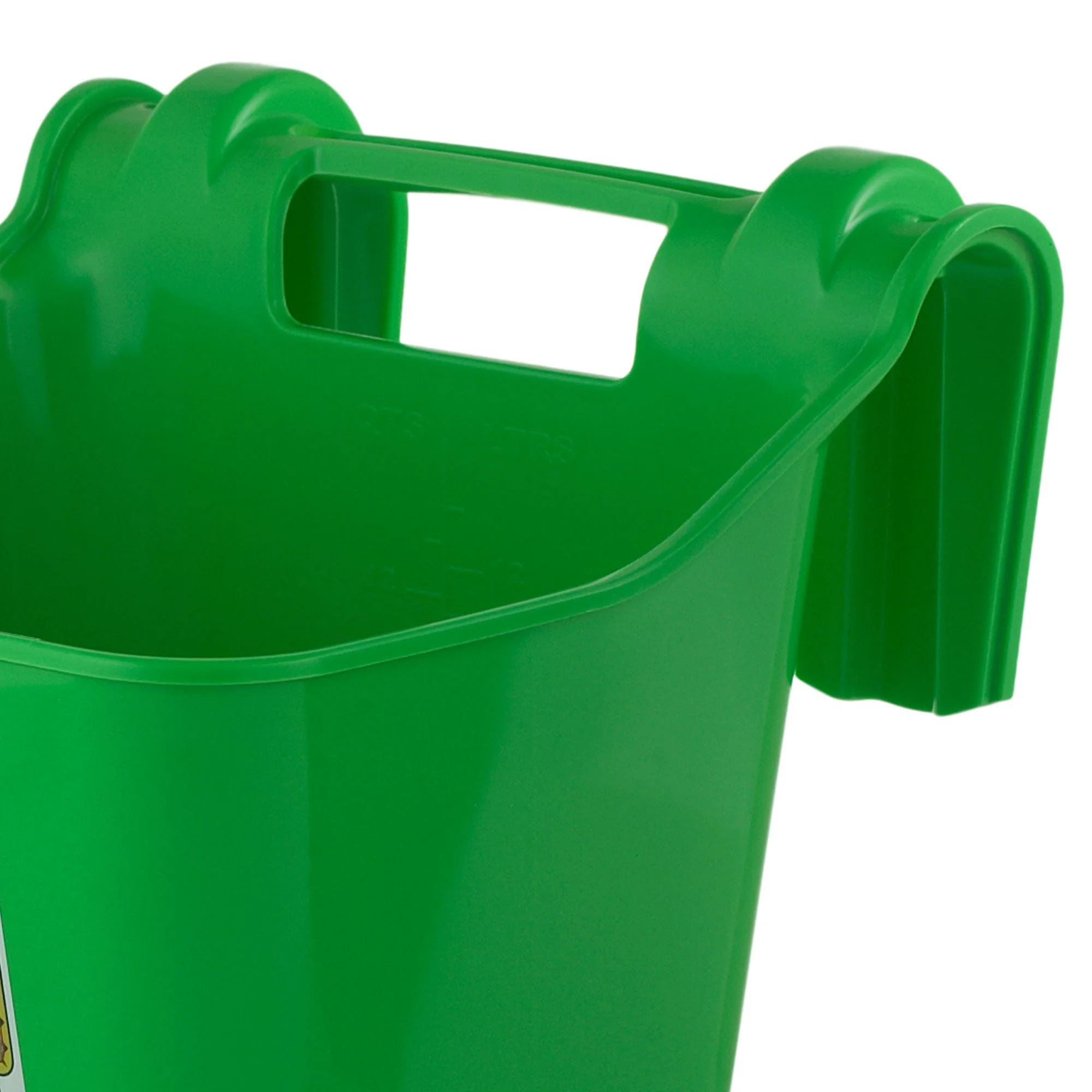 Little Giant 12 Quart Mountable Livestock Hook Over Bucket Feeder, Lime Green - Image 7