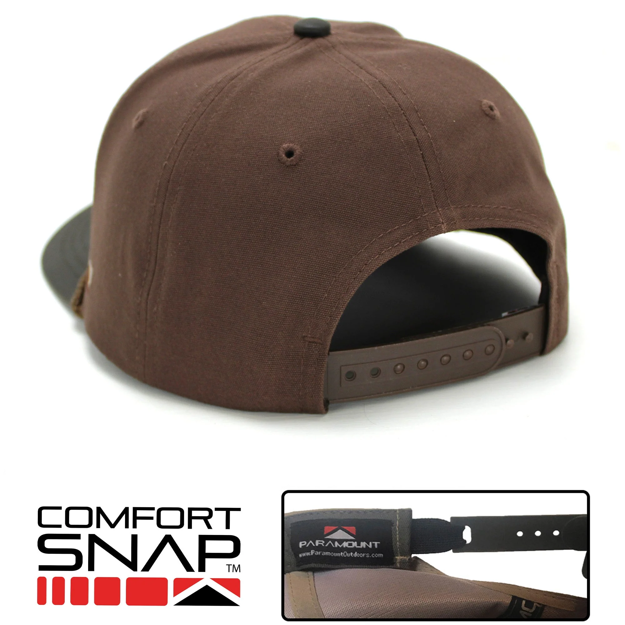 Longhorn 6-Panel Hat with Wax Cloth Visor - Image 4