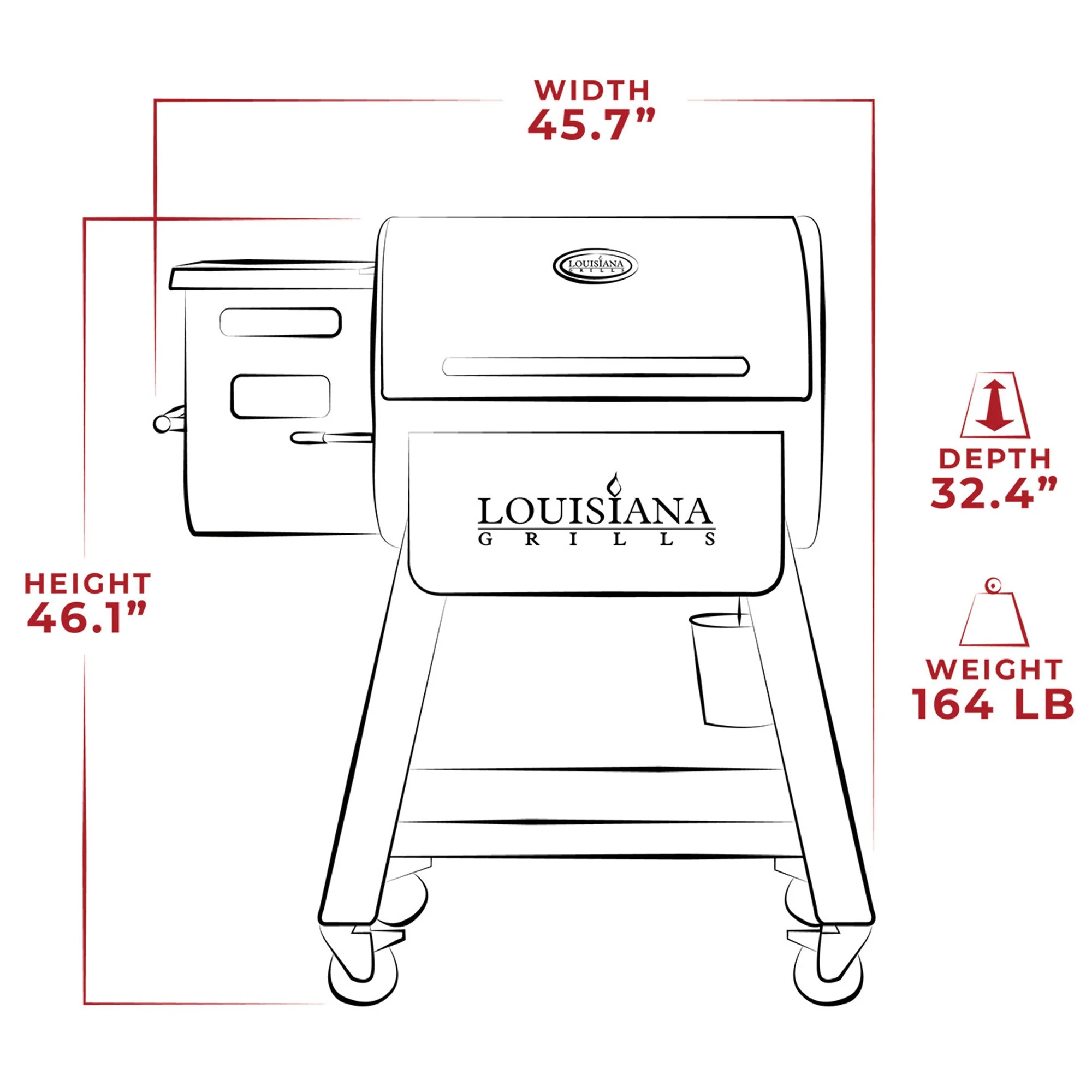 Louisiana Grills 800 Black Label Series Outdoor Pellet Grill with WiFi Control - Image 2