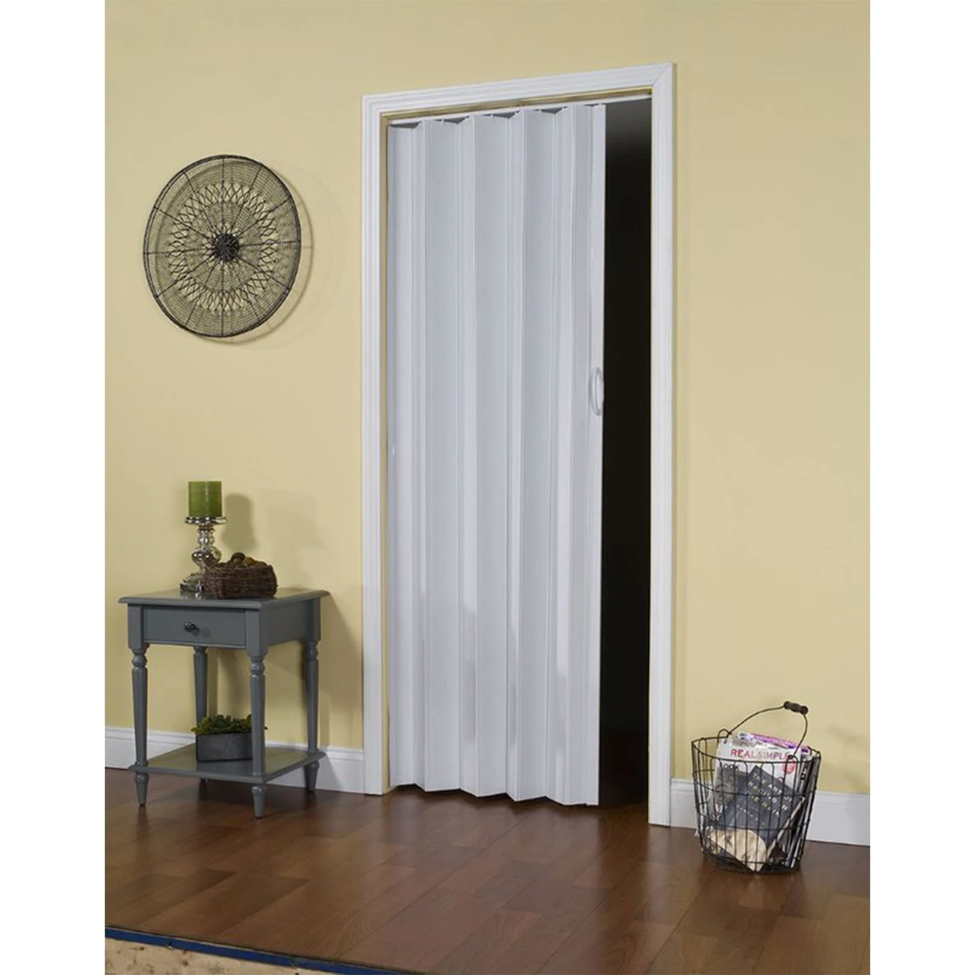 LTL Home Products Contempora Accordion Folding Door, 36 x 80 Inches, Sand White - Image 8