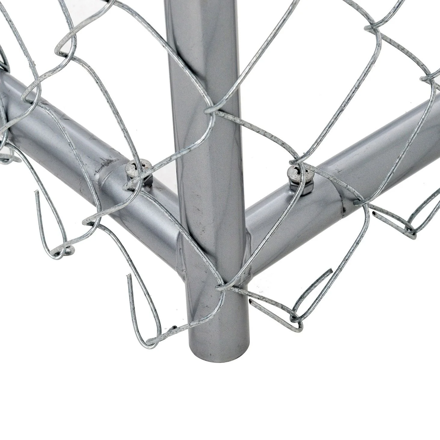 Lucky Dog 10' x 10' Chain Link Dog Kennel (2 Pack) & Waterproof Roof (2 Pack) - Image 12