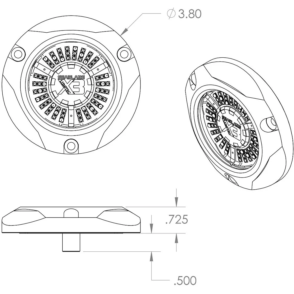 Lumitec SeaBlaze X3 LED Underwater Light - Spectrum - Image 3