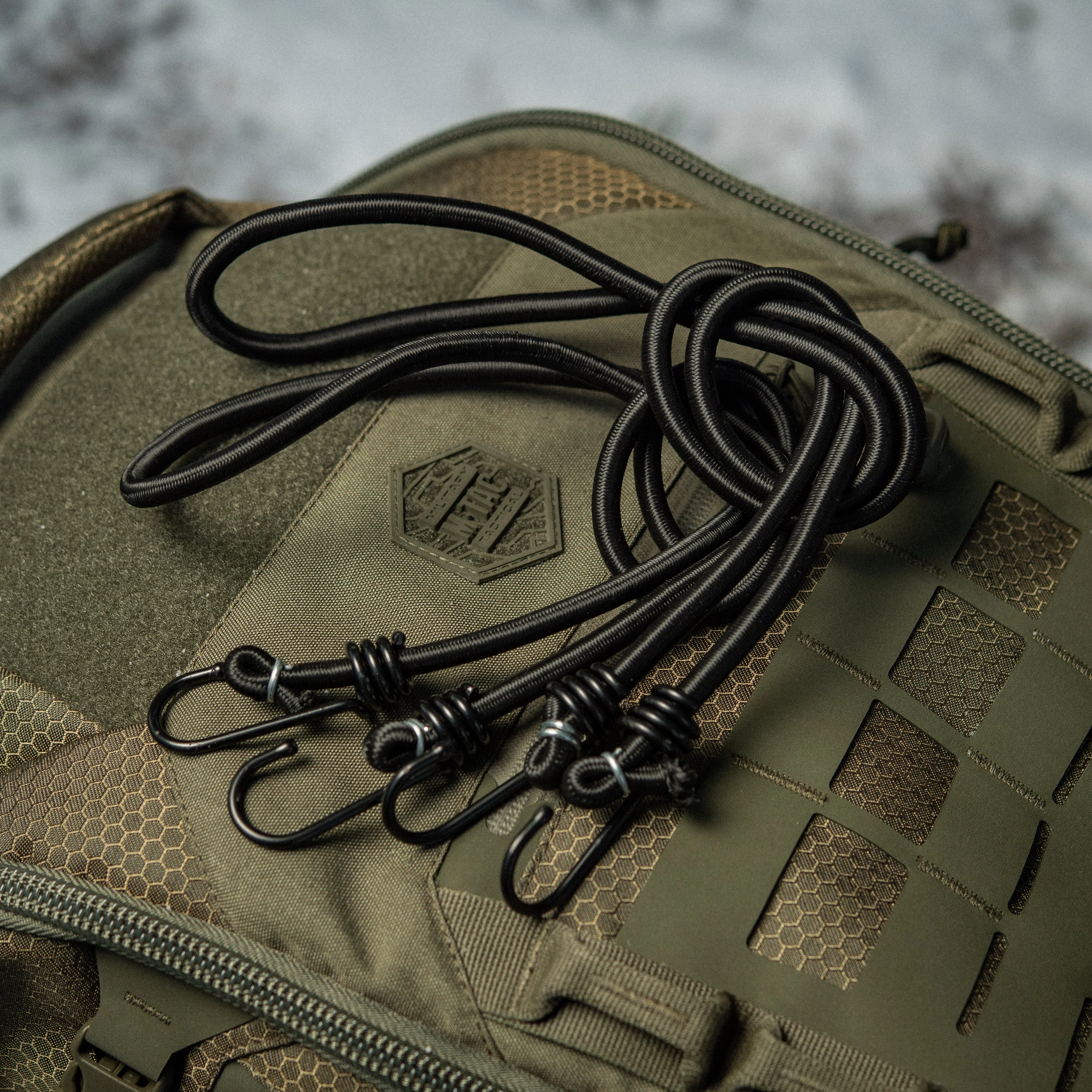 M-Tac 40" Bungee Cord with Metal Hooks (Set of 2) - Image 2