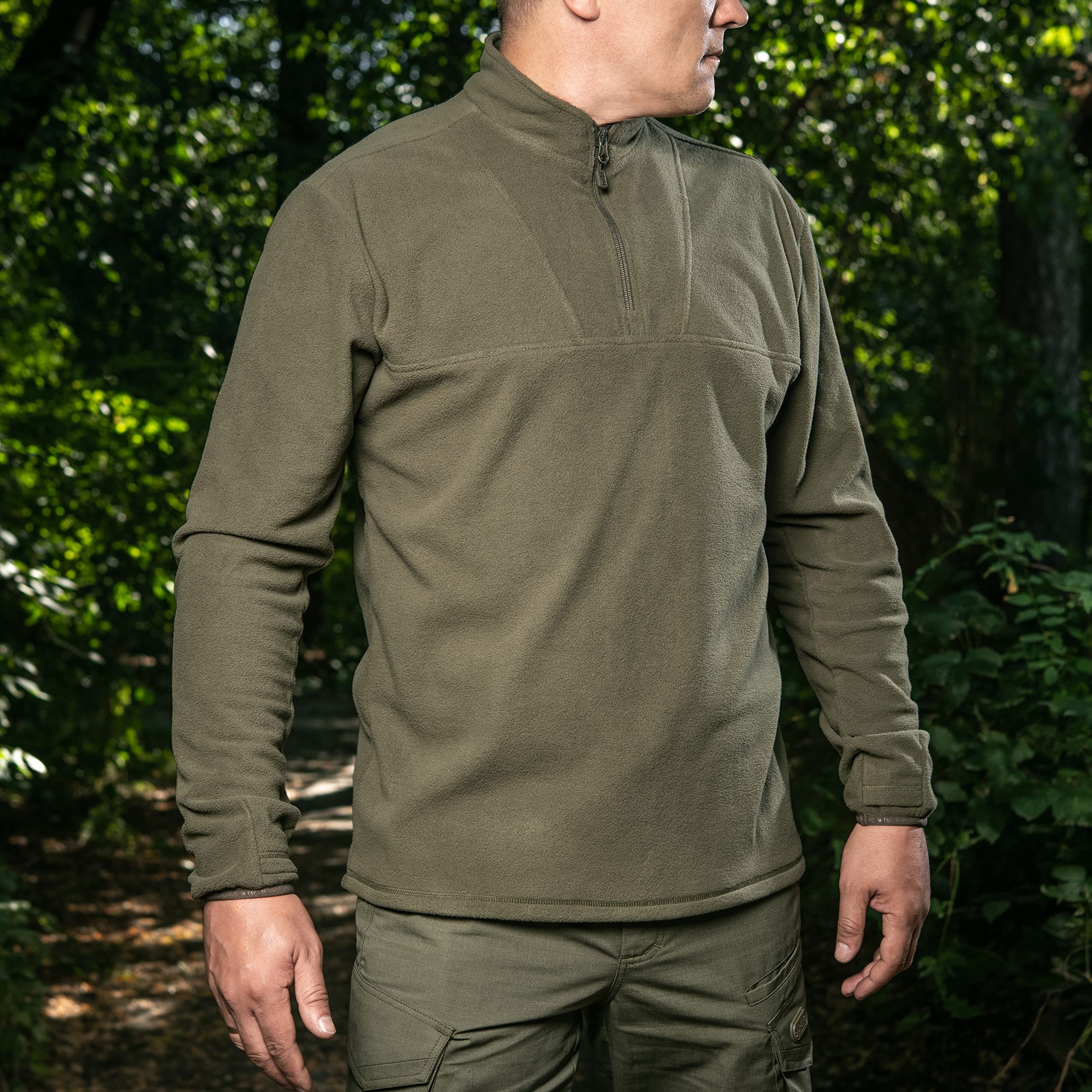 M-Tac Delta Fleece Jacket - Tactical Underwear Top Sweater 1/4 Zip - Image 32