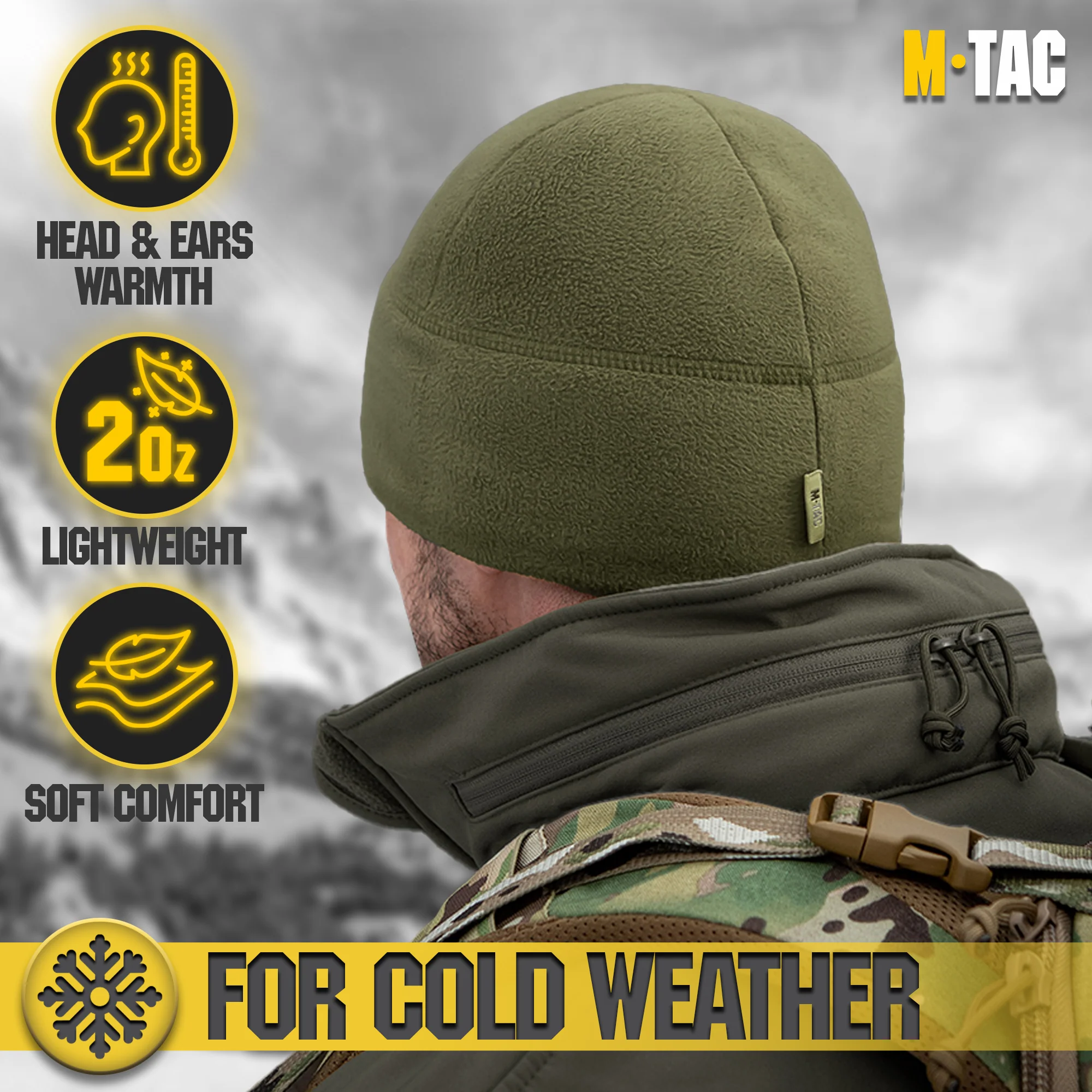 M-Tac Elite Fleece Watch Cap with Slimtex (250 g/m2) - Image 17
