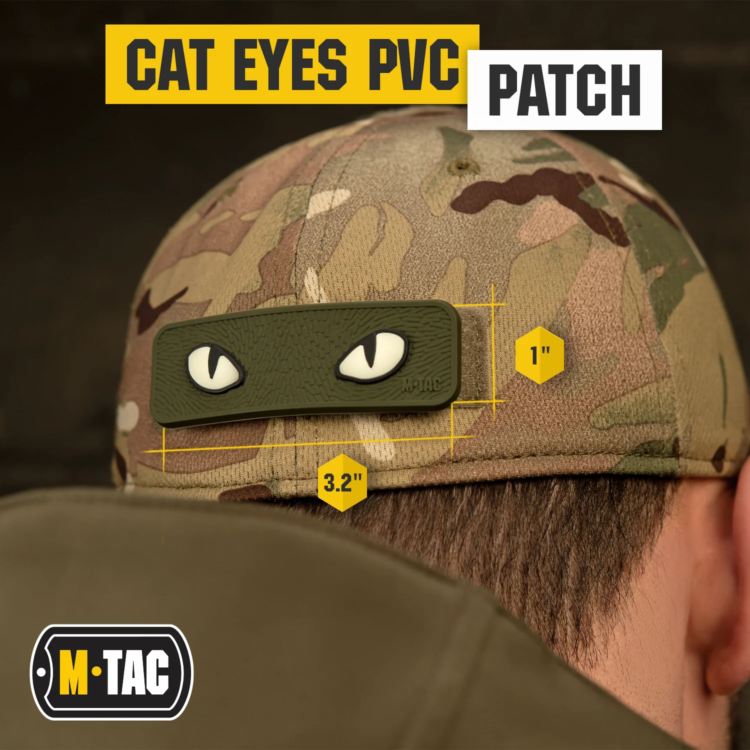 M-Tac Glows in the Dark Cat Eyes Morale Patch 3D PVC - Image 14