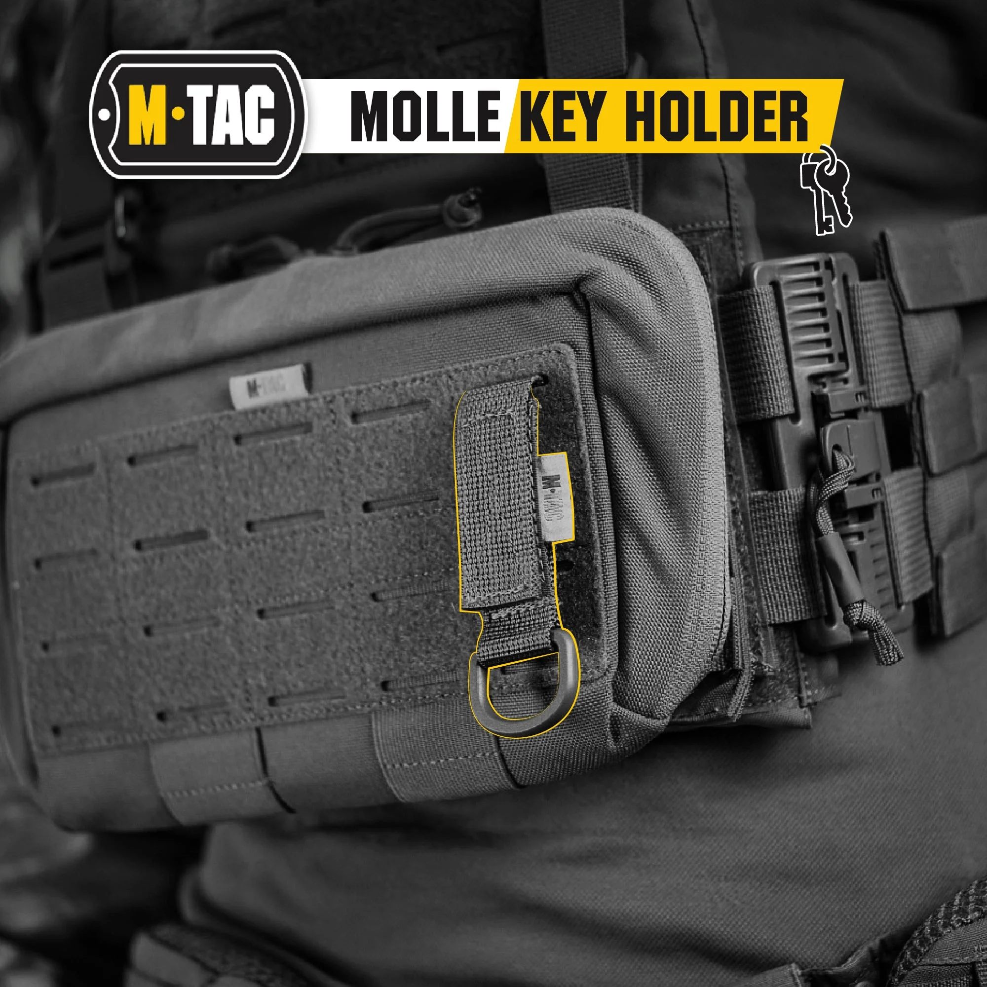 M-Tac Key Holder for Belt with D-Ring Key Clip - Image 8