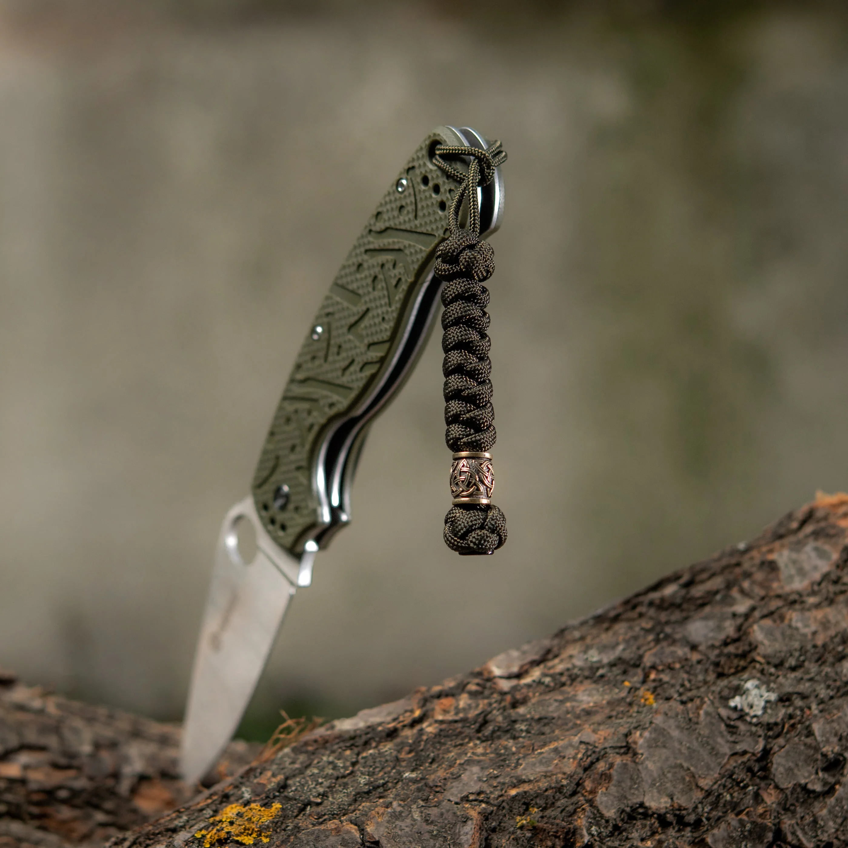 M-Tac Knife Lanyard Triquetra Olive - Image 7
