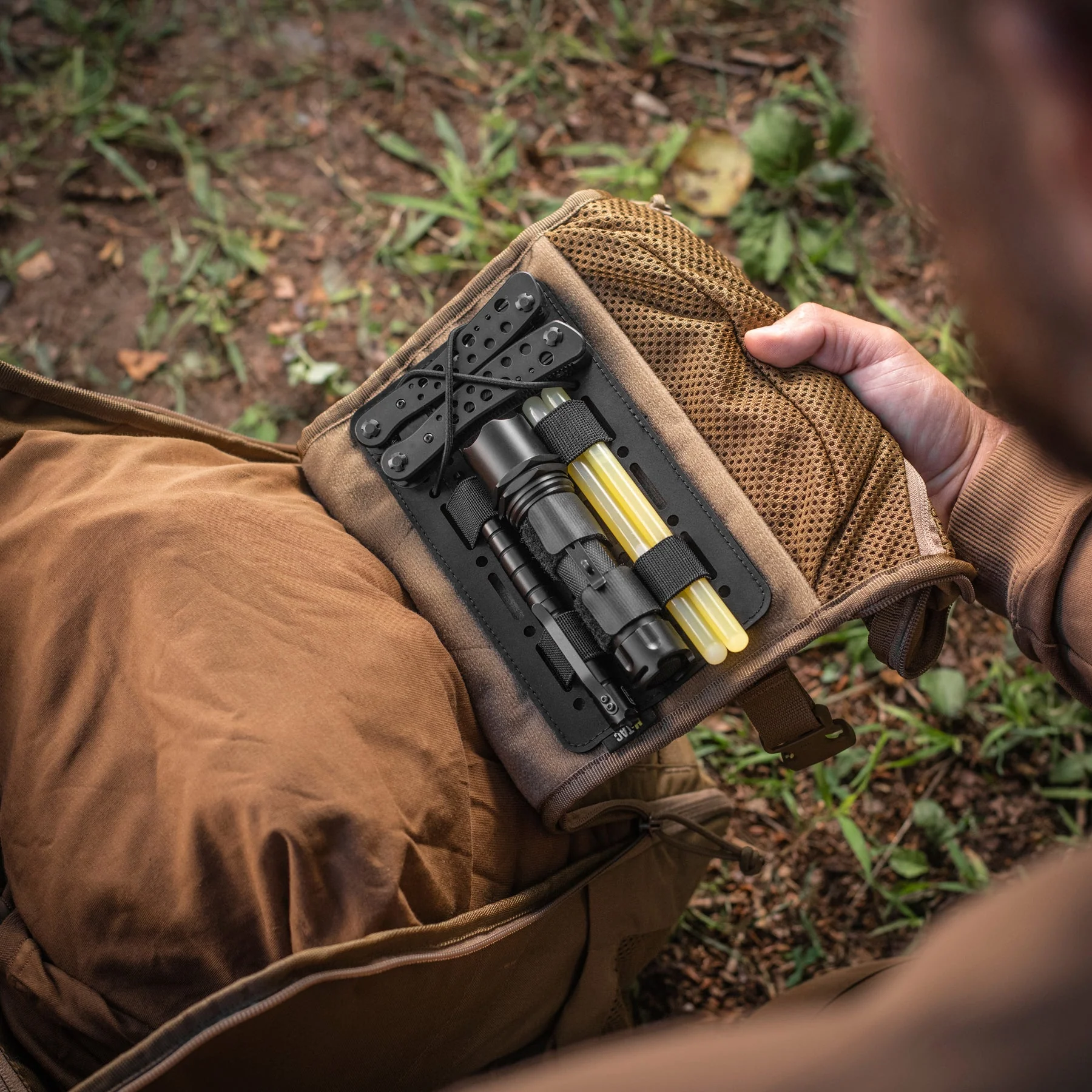 M-Tac Module Insert MOLLE 7.5"x4.5" Lasser Cut Black - Image 3