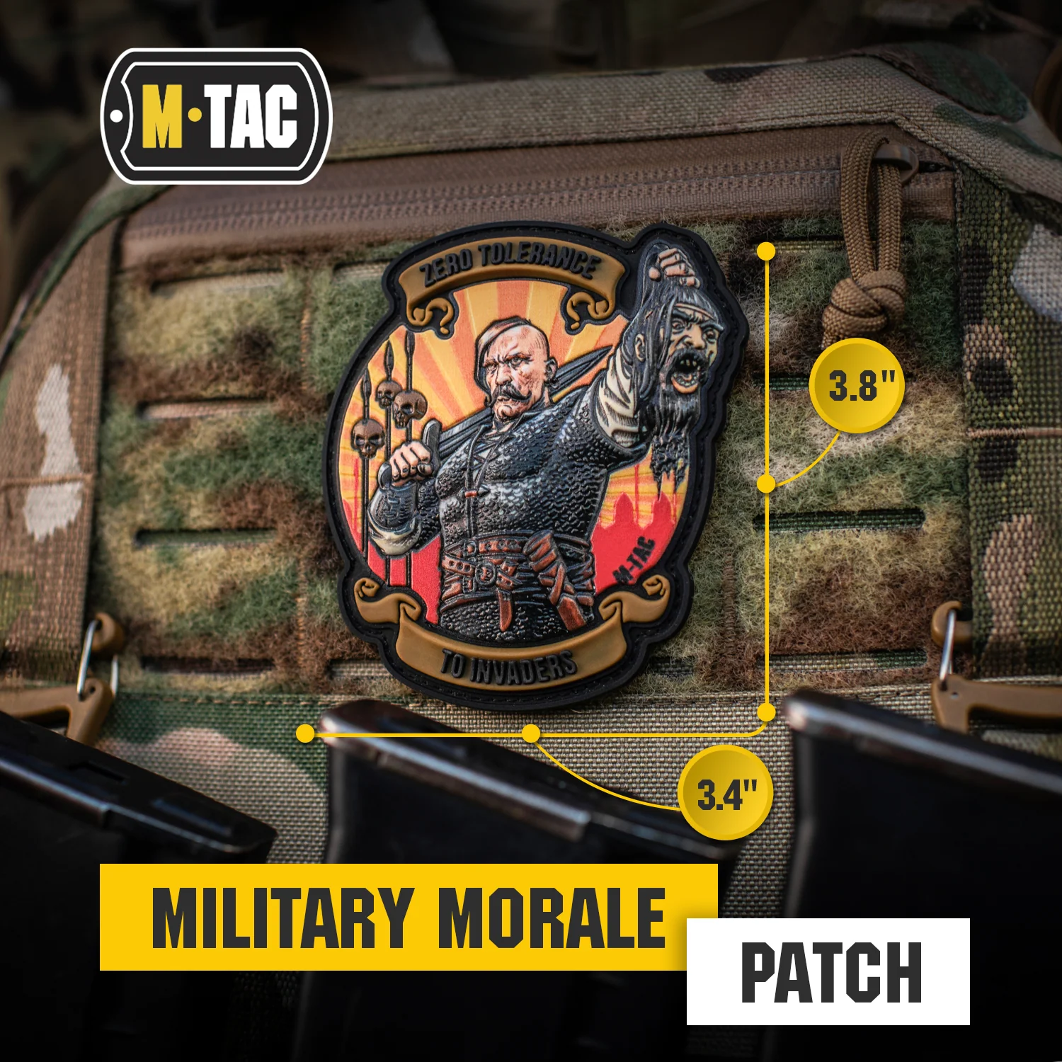 M-Tac Morale Patch Zero Tolerance PVC - Image 2