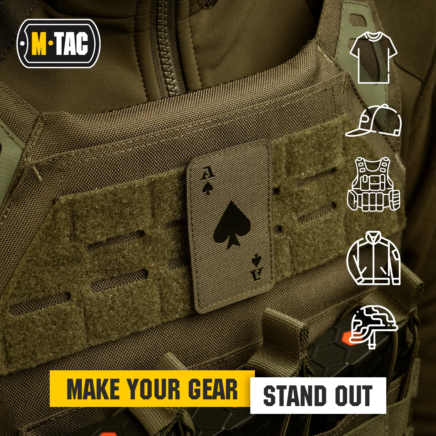 M-Tac patch Ace of Spades Laser Cut - (Set of 2) - Image 27
