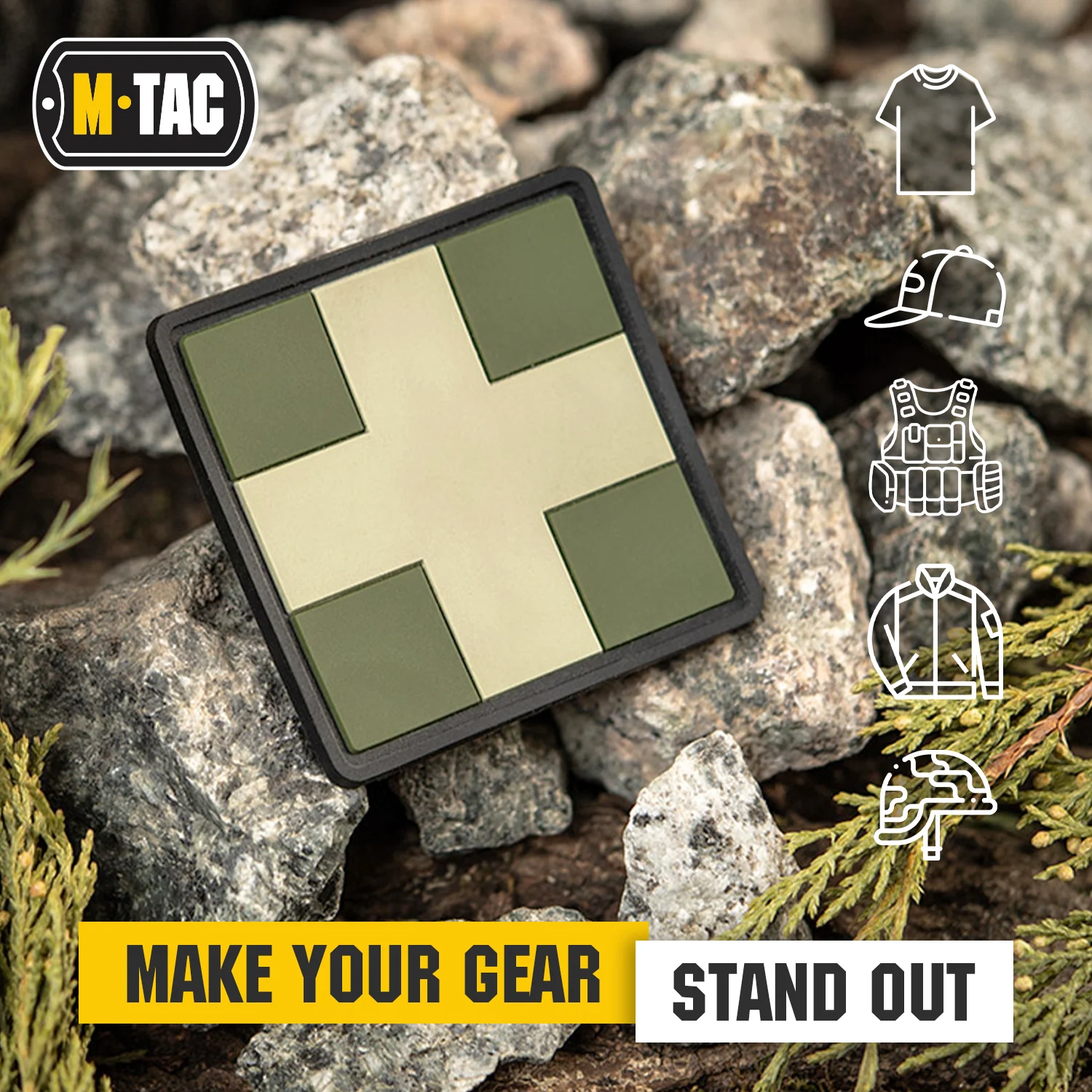 M-Tac patch Medic Cross Square PVC - Image 23