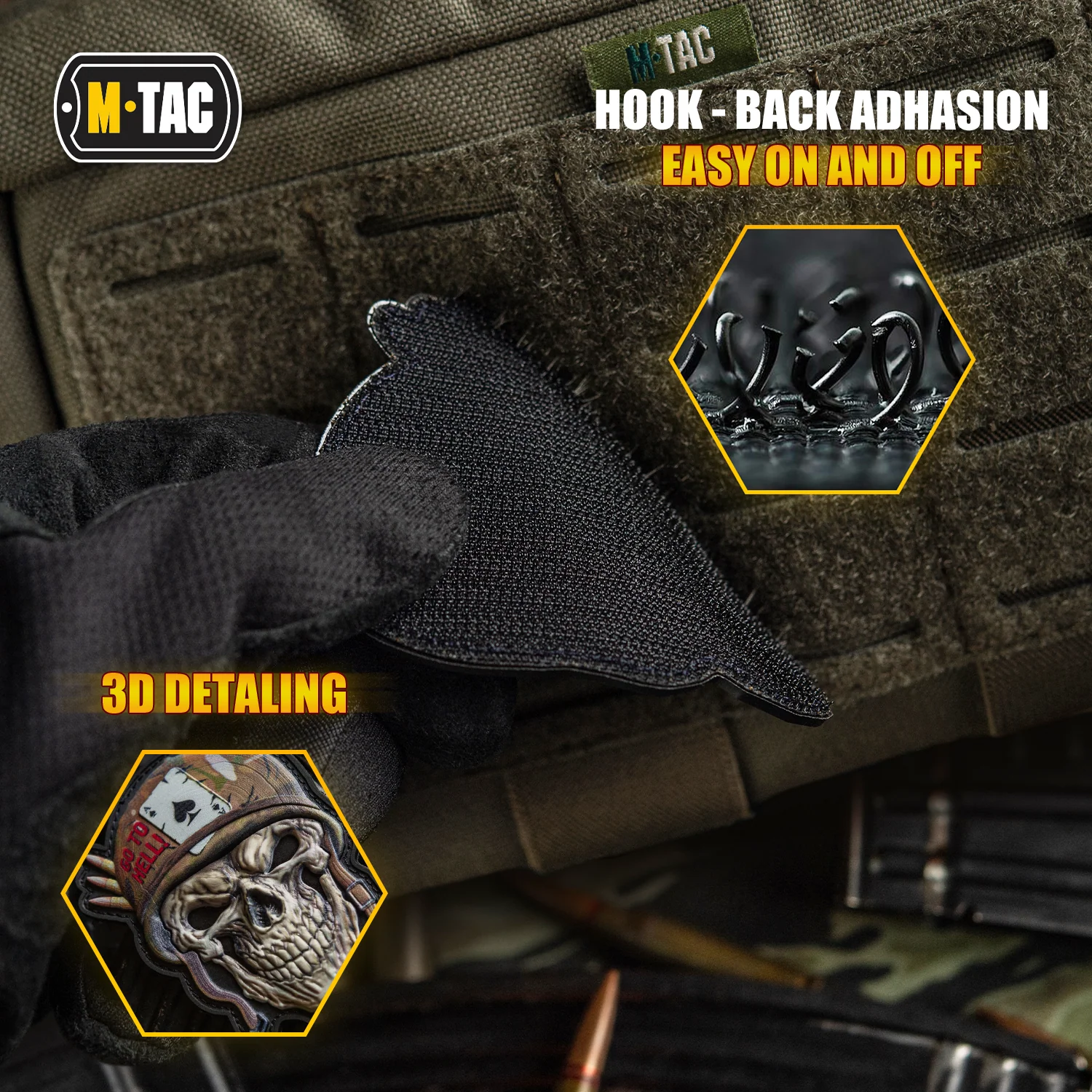 M-Tac Patch Skull in a Helmet PVC - Image 3
