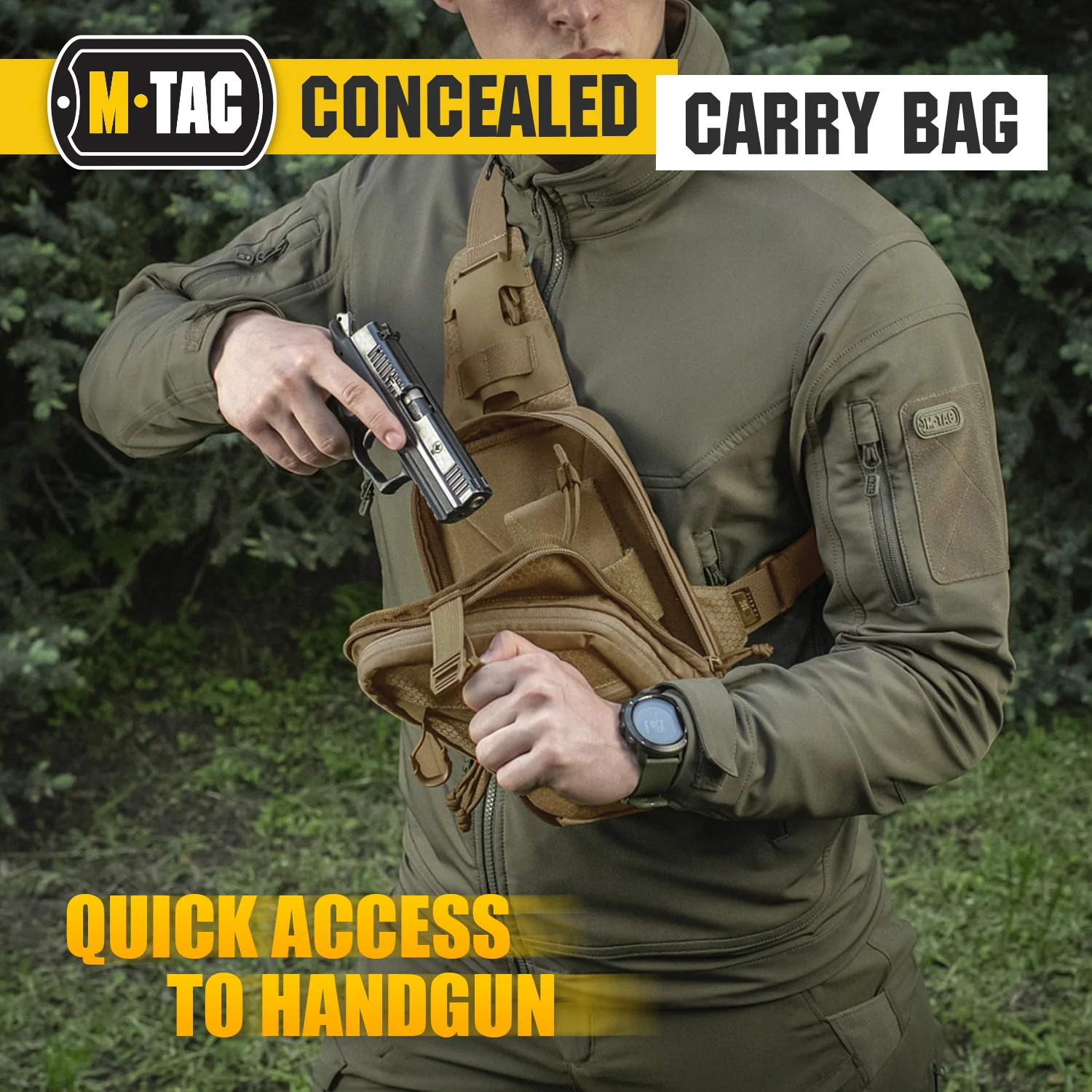 M-Tac Sling Pistol Bag with Loop Panel Elite - Image 21