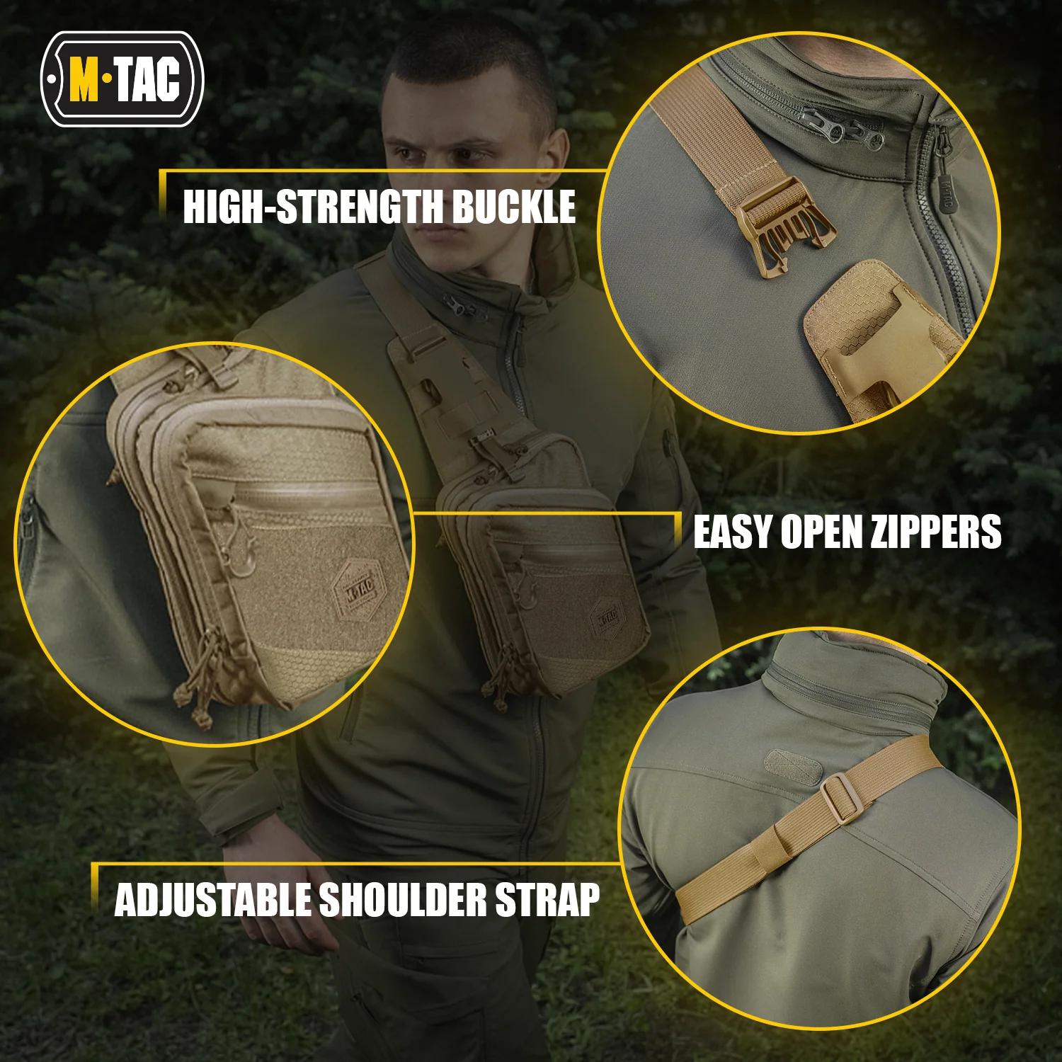 M-Tac Sling Pistol Bag with Loop Panel Elite - Image 25