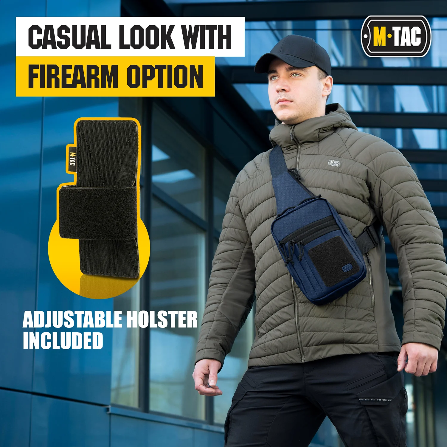 M-Tac Tactical Bag Shoulder Chest Pack with Sling & Loop Panel - Image 27