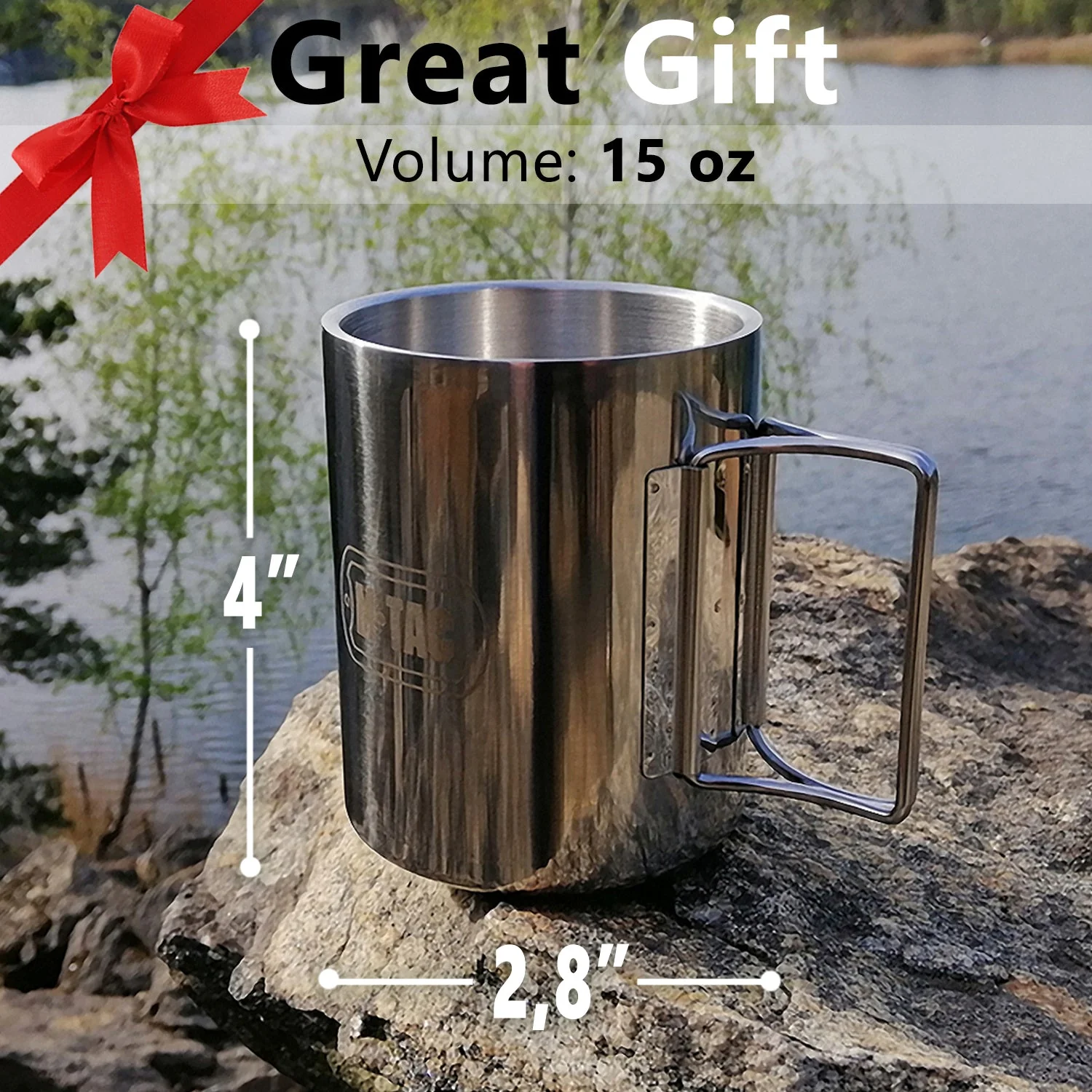M-Tac Thermo Mug with Folding Handle 15oz - Image 5