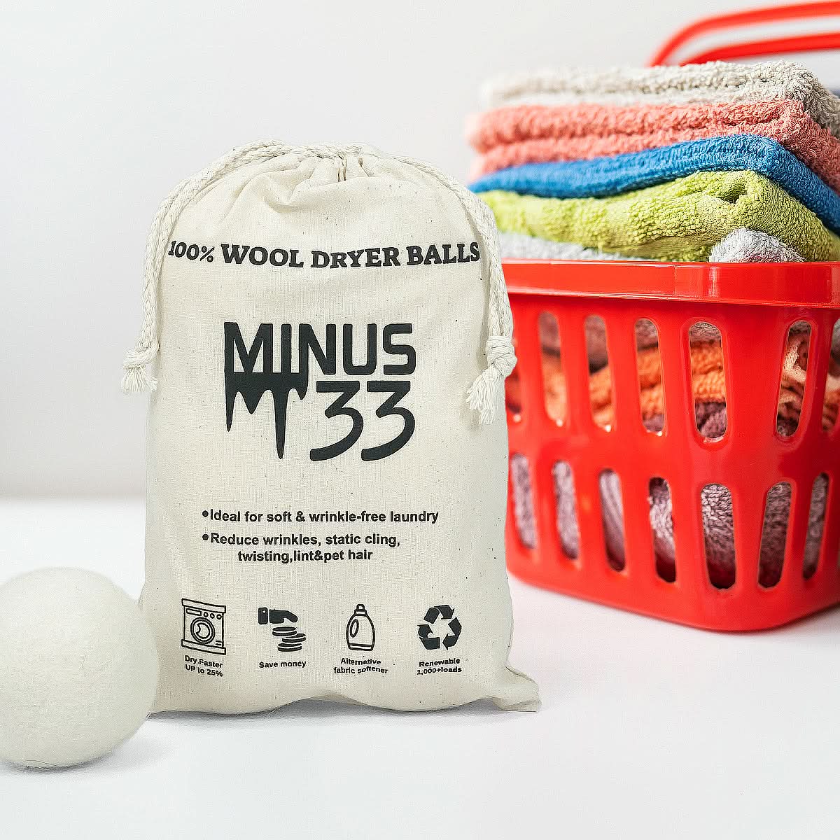 100% Wool Dryer Ball (6 Pack) - Image 3