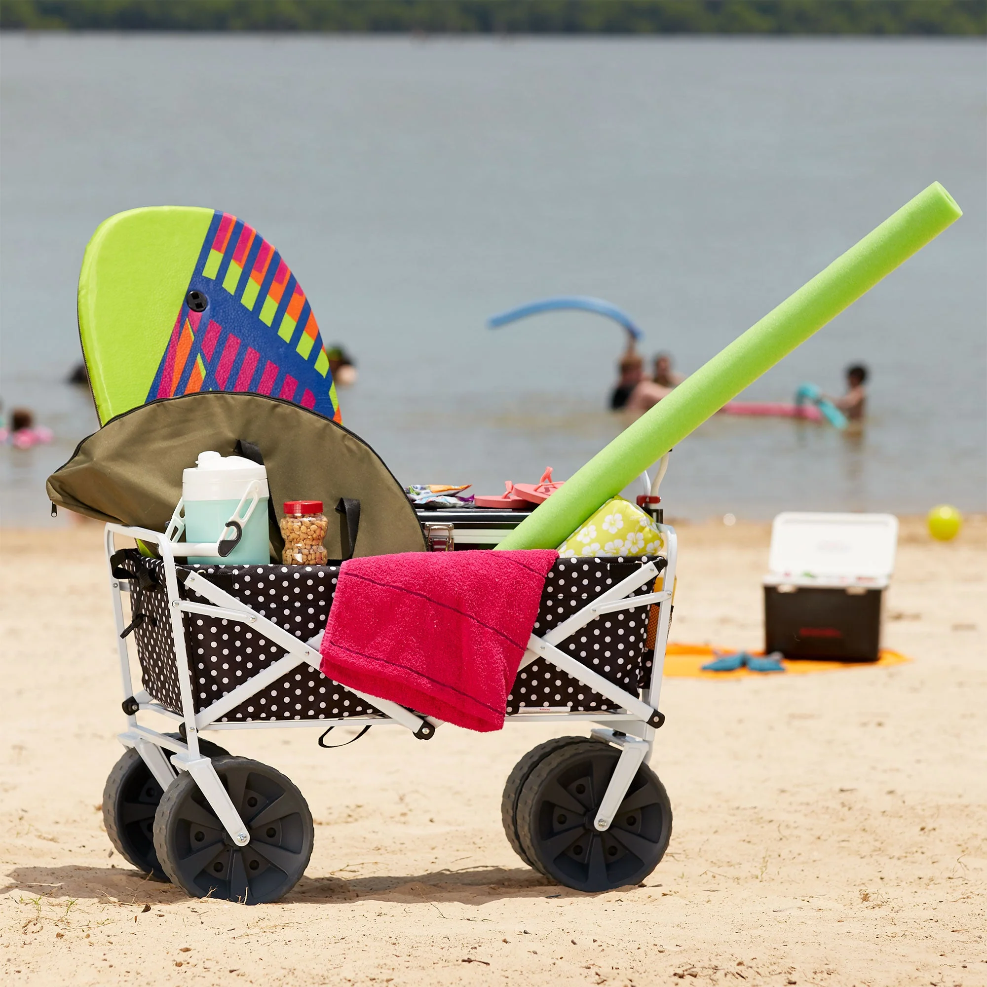Mac Sports Collapsible Folding All Terrain Outdoor Beach Utility Wagon Cart - Image 6