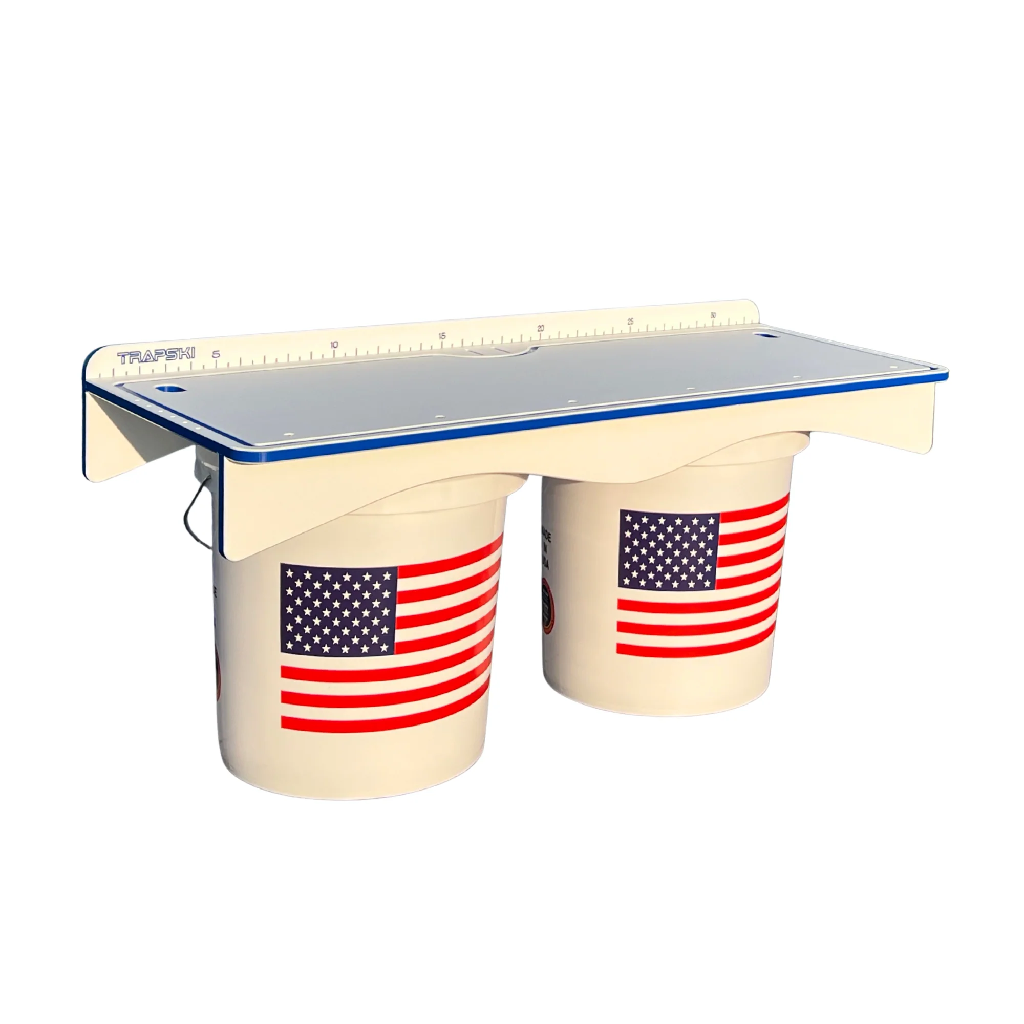 Premium Rod Mount 18" or 33" Raised Fillet Table – 3-in-1 Bait & Fish Station | Fits Rod Holders, Buckets & Flat Surfaces | Marine-Grade HDPE | Ruler, Juice Groove, Knife & Tool Slots - Image 16