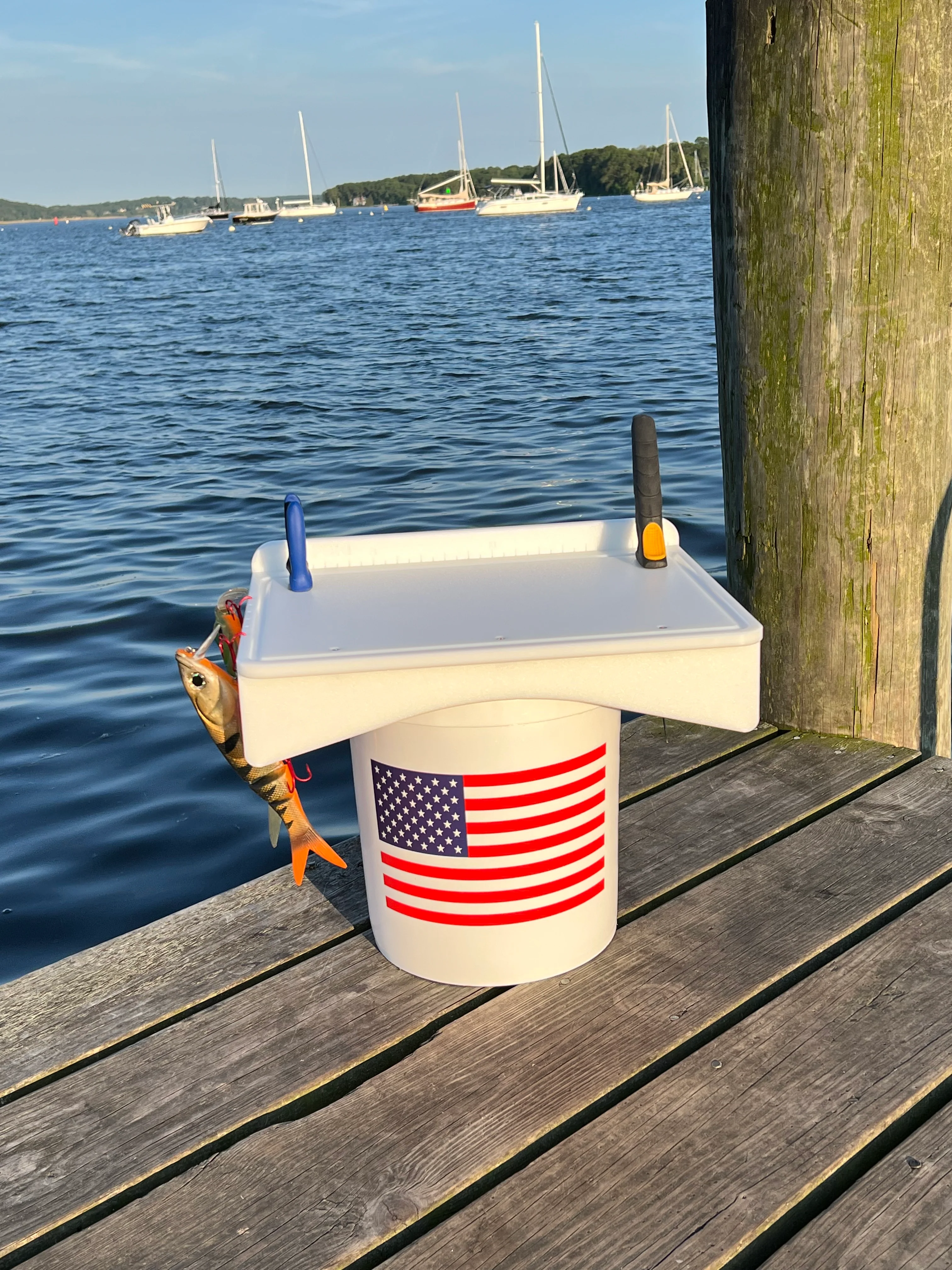 Made in the USA | Premium Single Bucket Raised 18" Fillet Table and Cutting Board - Image 15