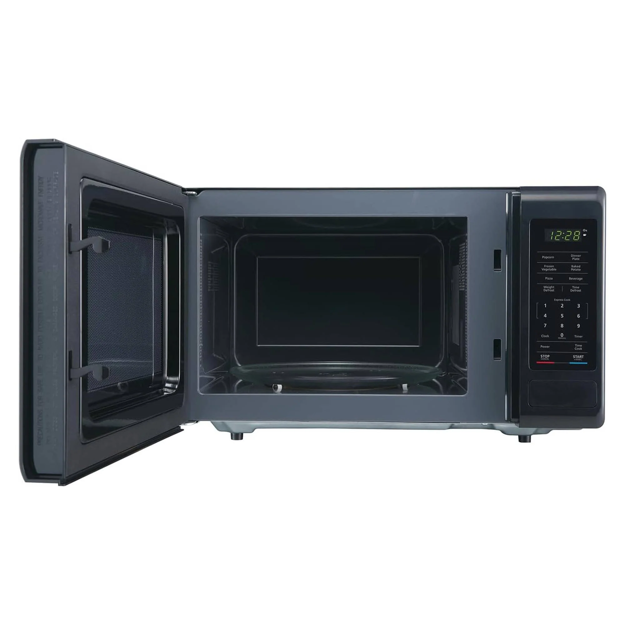 Magic Chef 0.9 Cubic Feet 900W Small Stainless Countertop Microwave Oven, Black - Image 5