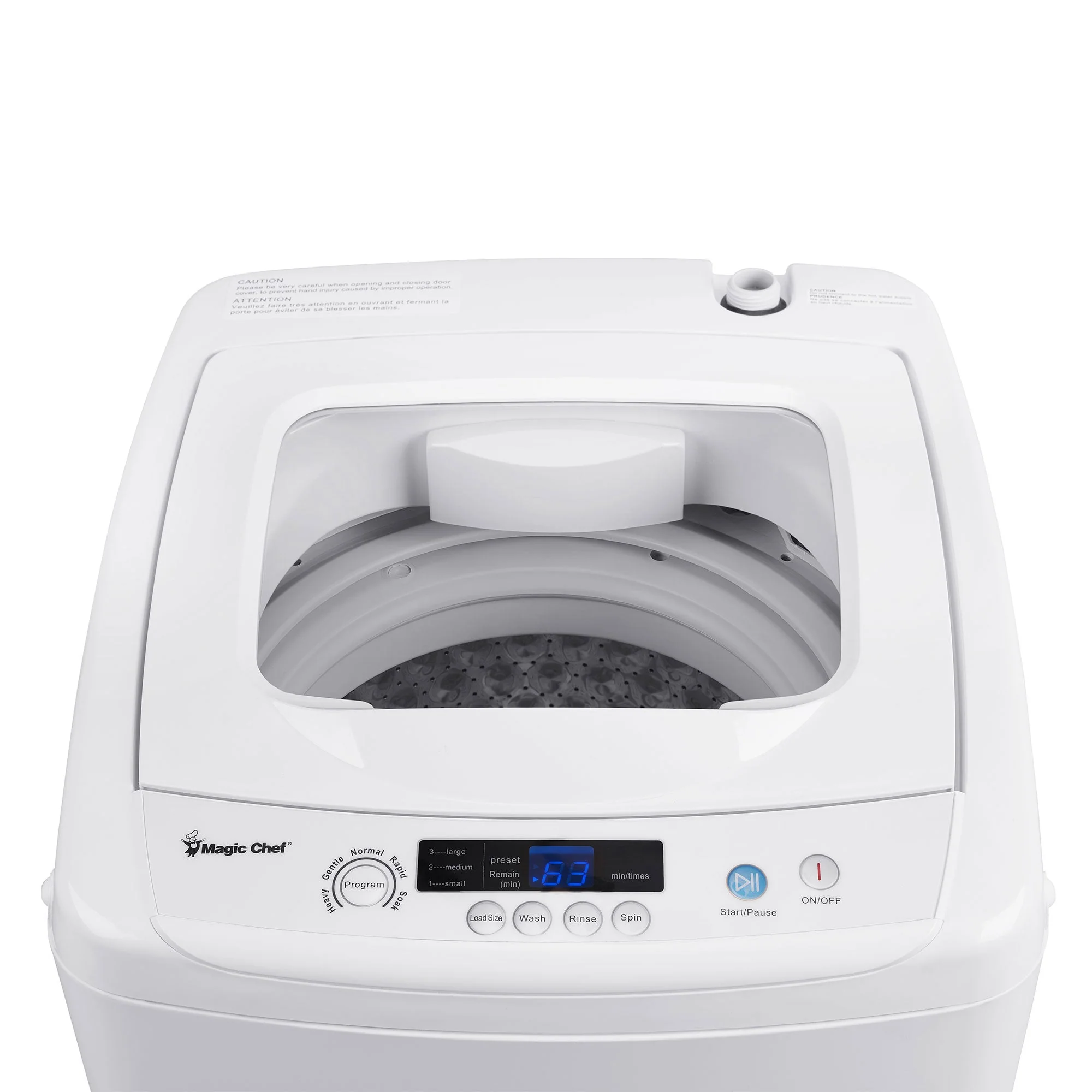 Magic Chef Compact Portable Top Load Washer with Space Saving Design, White - Image 11