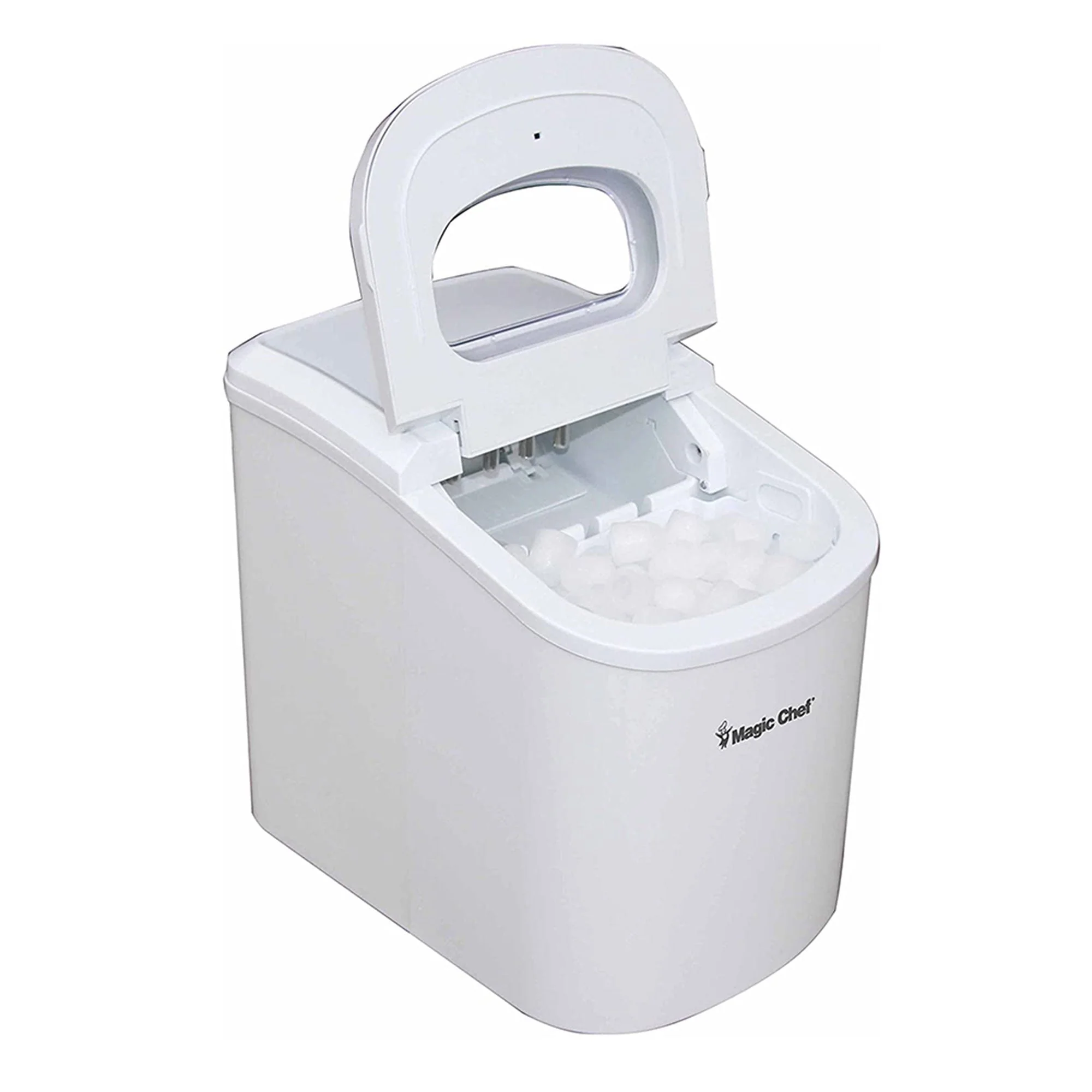 Magic Chef MCIM22W Portable Countertop 27 Pound Ice Cube Maker Machine, White - Image 9