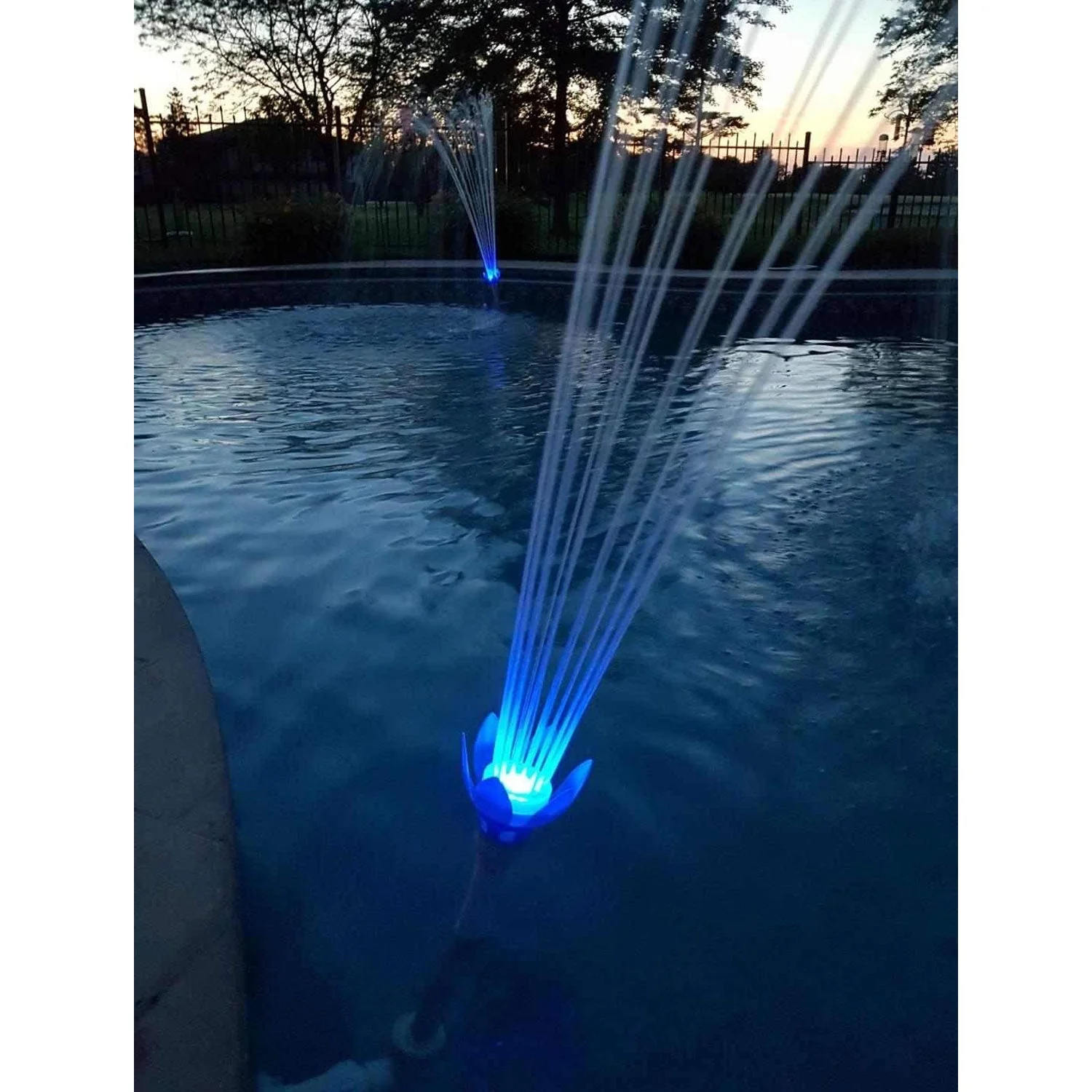 Magic Pool Fountain Water Powered Multicolor LED Swimming Pool Fountain (2 Pack) - Image 5