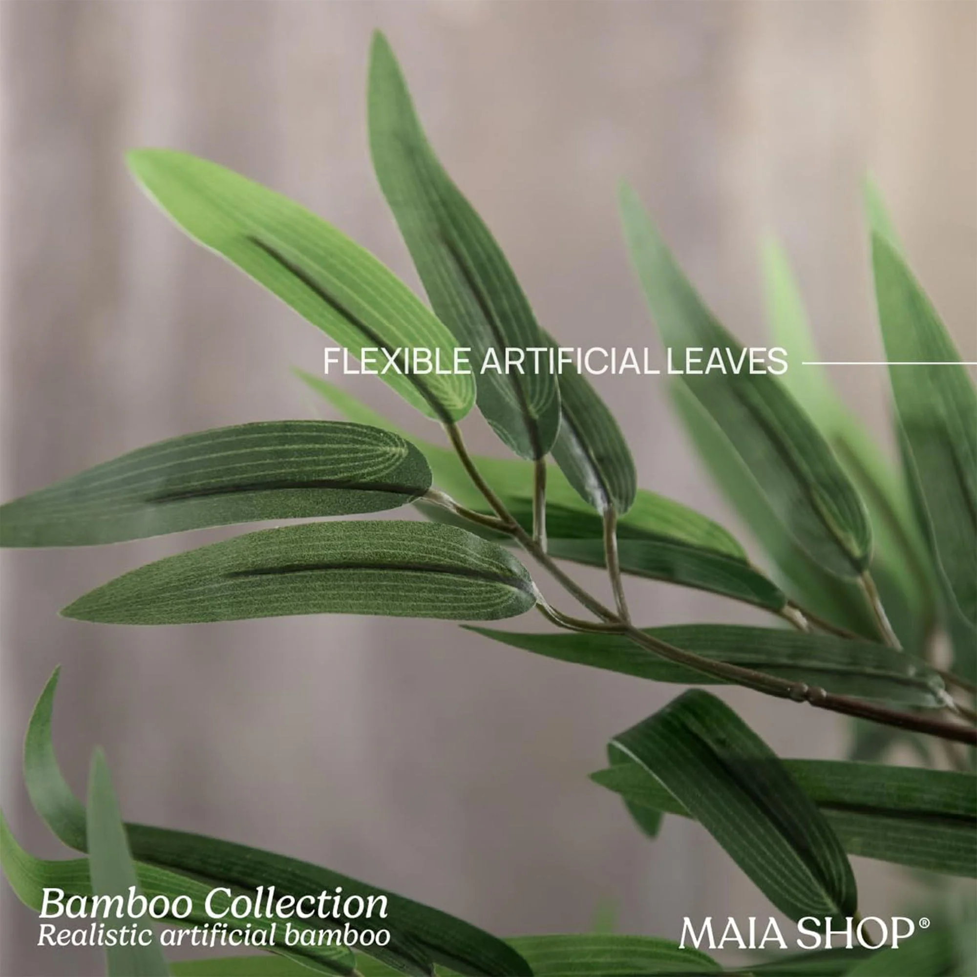 Maia Shop Artificial Bamboo Tree 6 Feet Tall Potted Home Decoration, 71 Inches - Image 4
