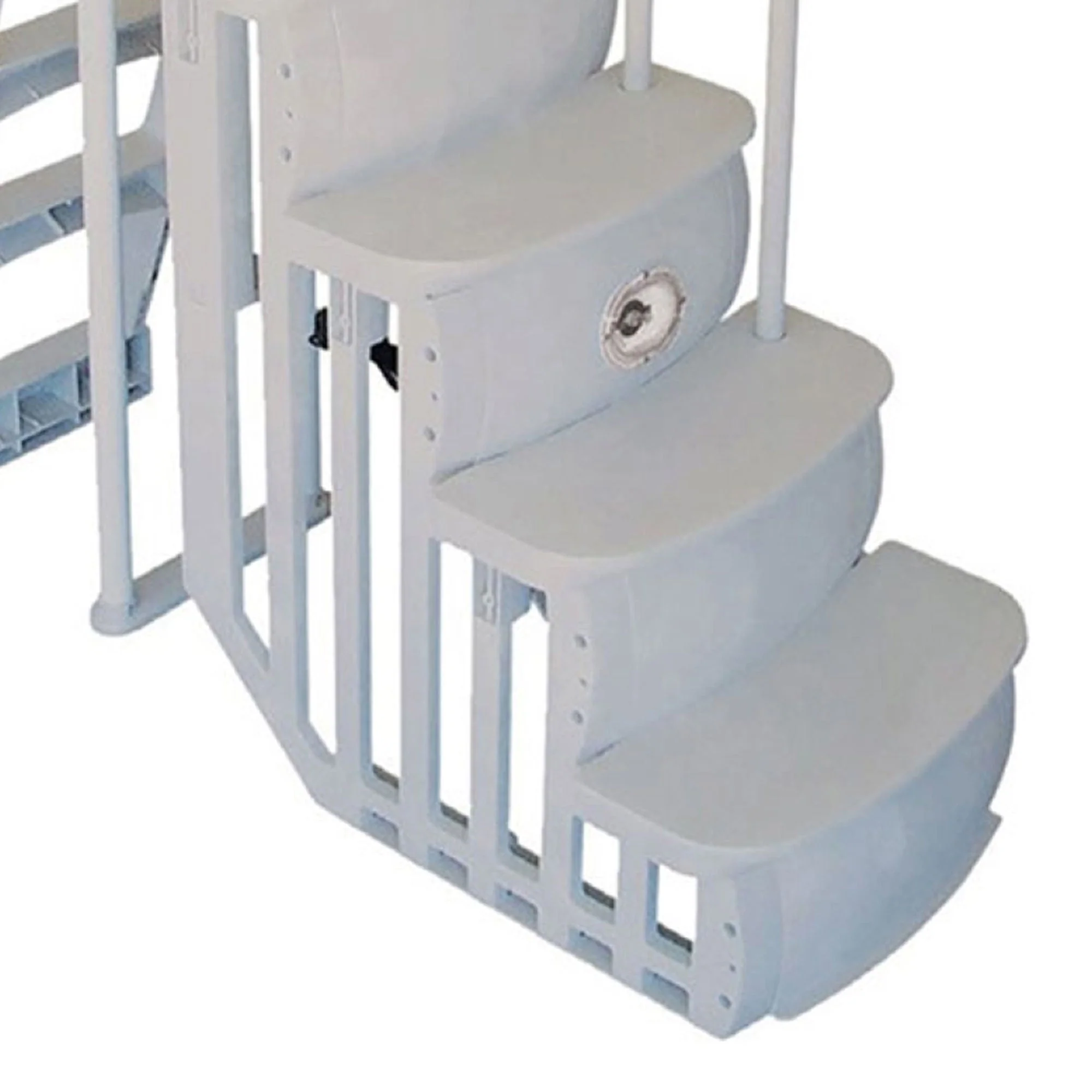 Main Access Above Ground Swimming Pool Step Ladder with Smart LED Light & Remote - Image 9