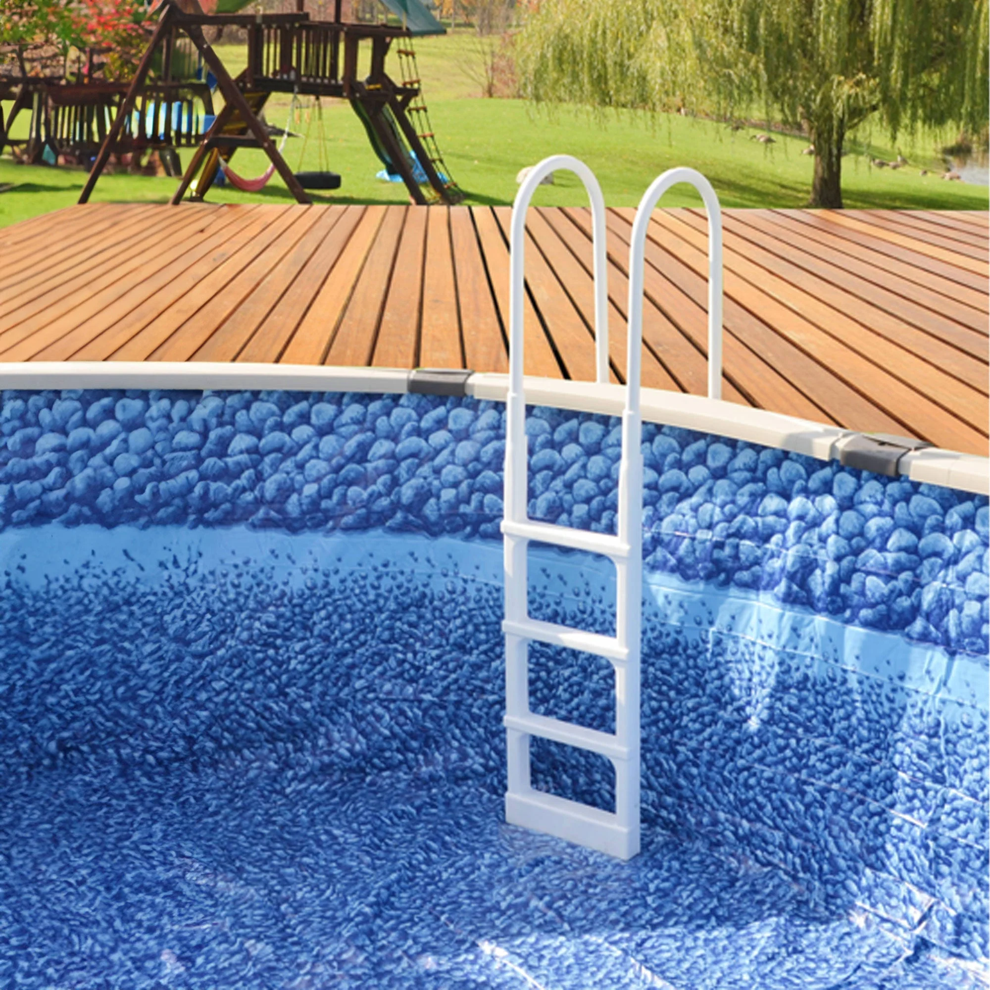 Main Access Large Step Ladder Guard Mat with Easy Incline Swimming Pool Ladder - Image 9