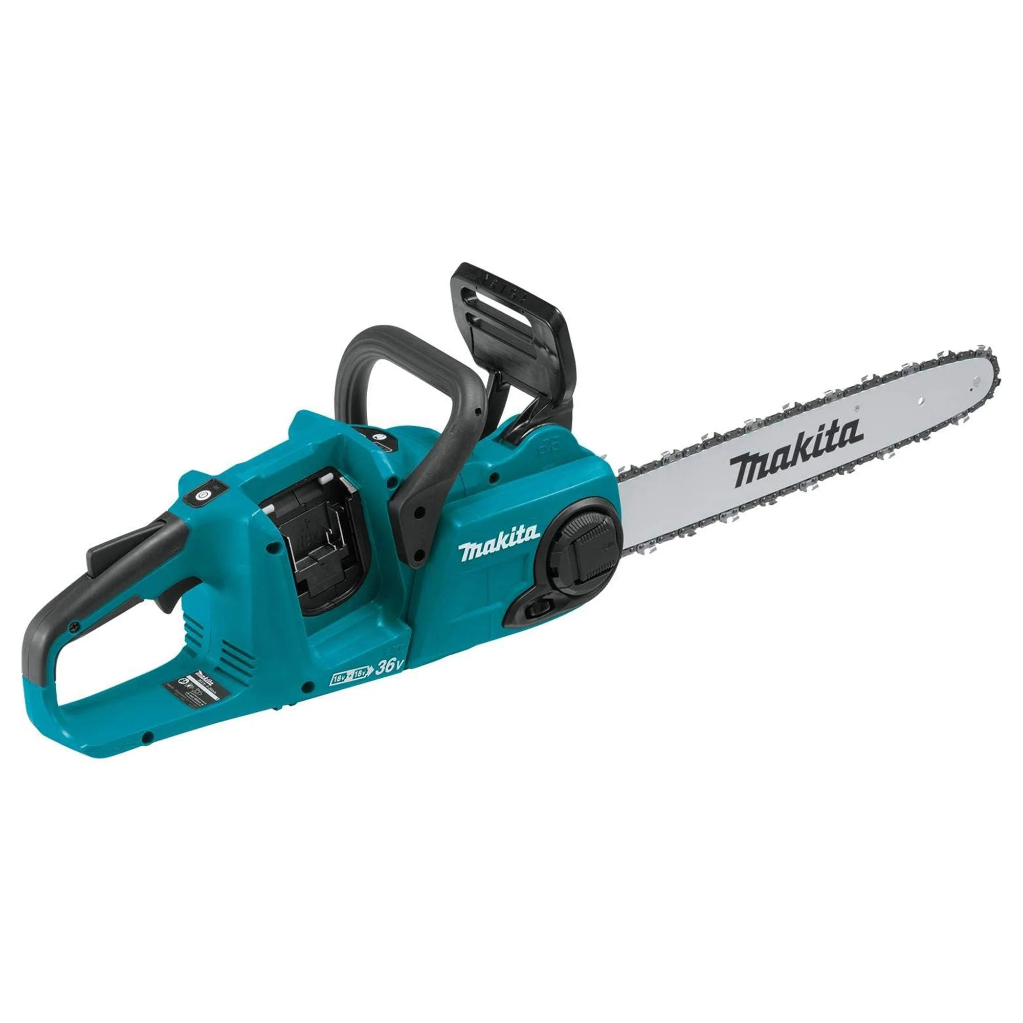 Makita LXT 36 Volt 16 Inch 4.0Ah Battery Powered Brushless Chainsaw Kit, Teal - Image 11