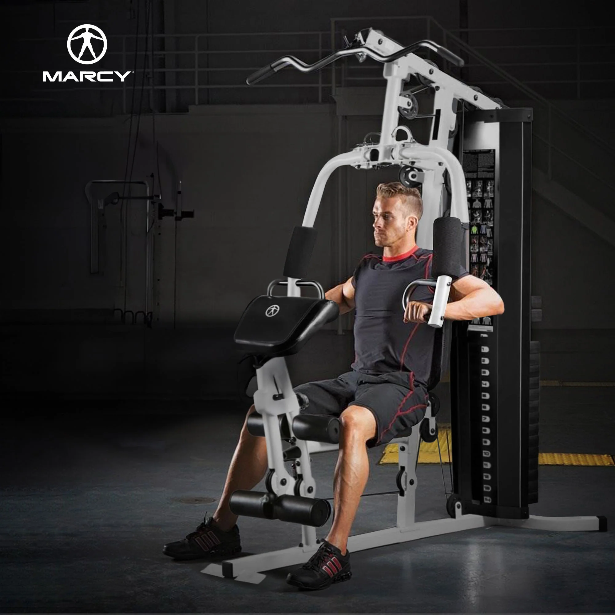 Marcy Dual-Functioning Upper Lower Body Fitness Workout 150-Pound Stack Home Gym - Image 4