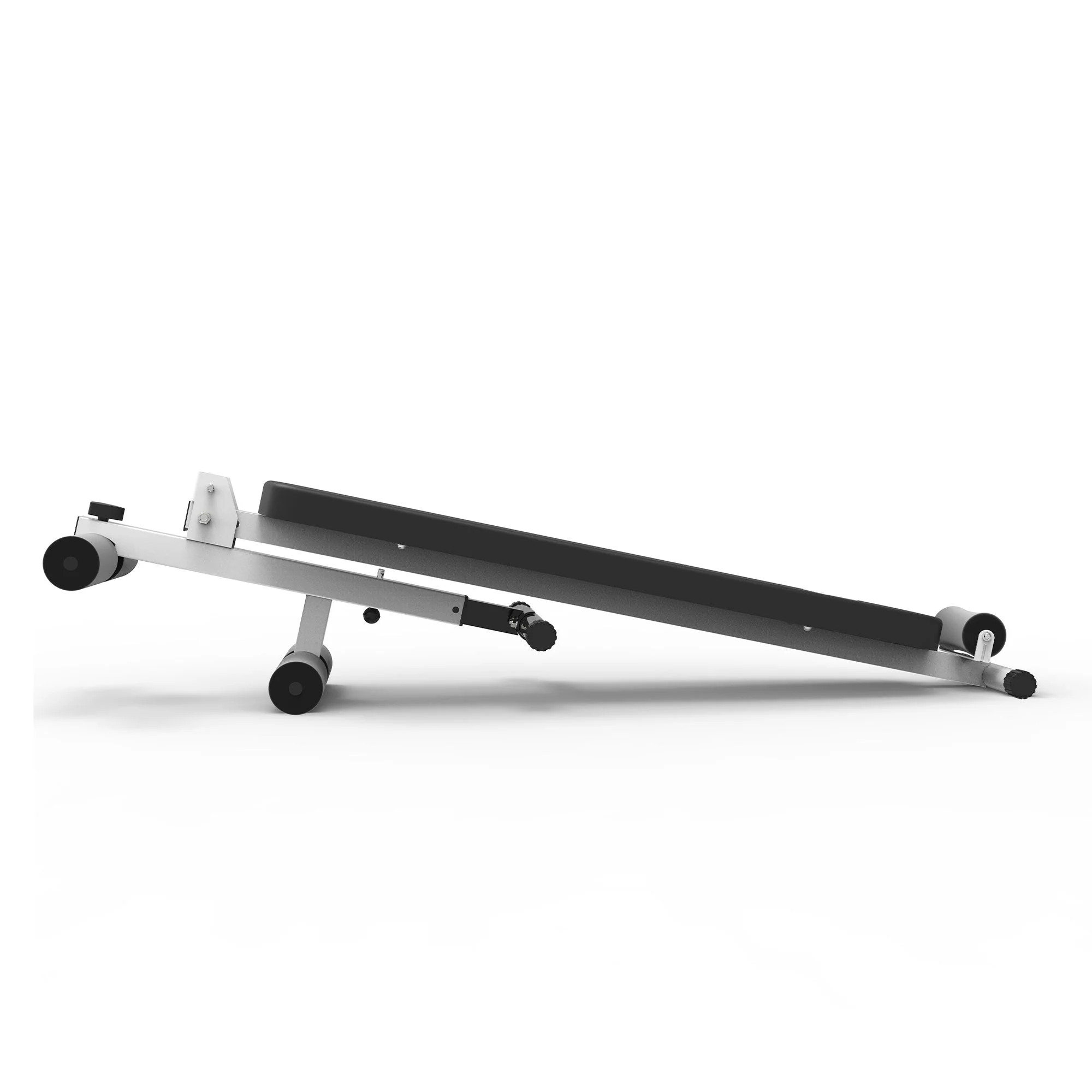 Marcy Folding Utility Bench Slant Board w/Headrest for Home Gym Exercise, White - Image 5