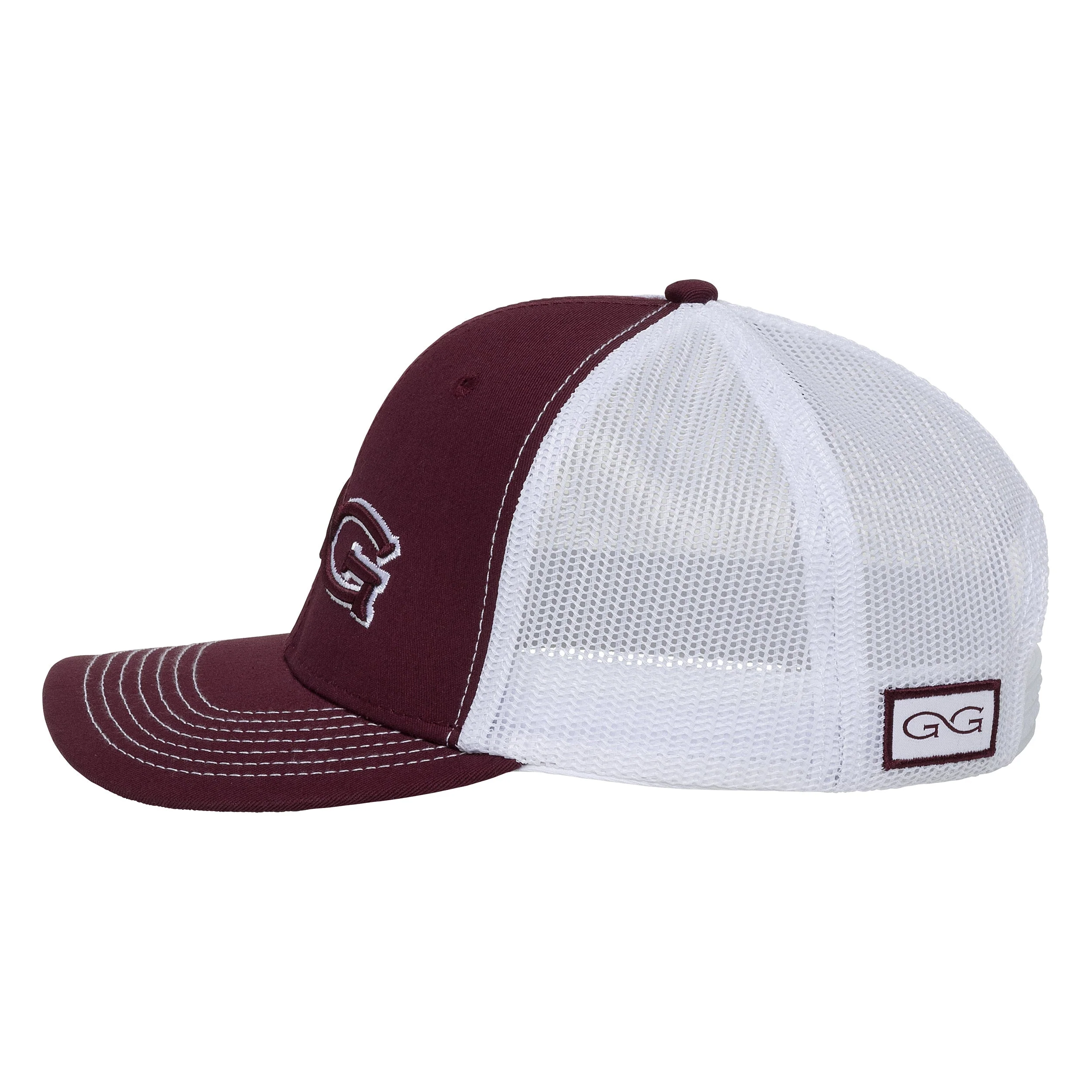 Maroon Cap | White MeshBack - Image 4