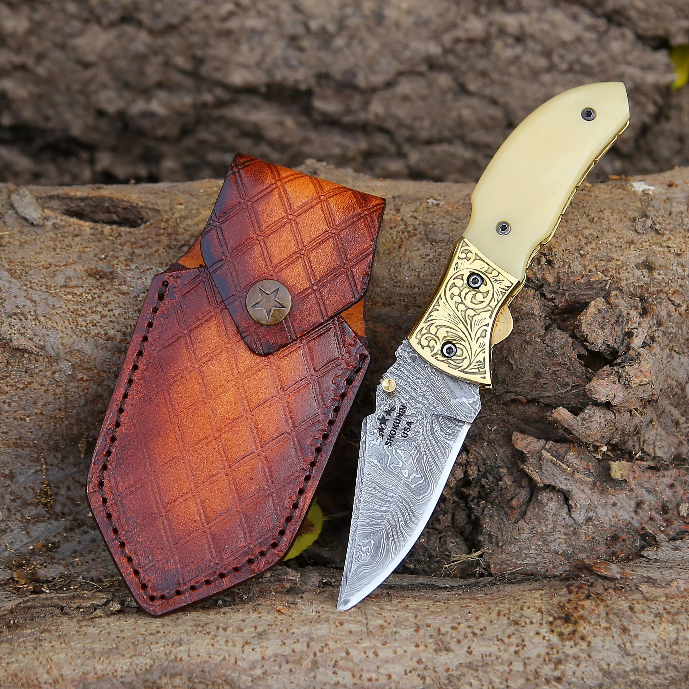 Marshal Gentleman's Folding Knife with Bone Handle - Image 2