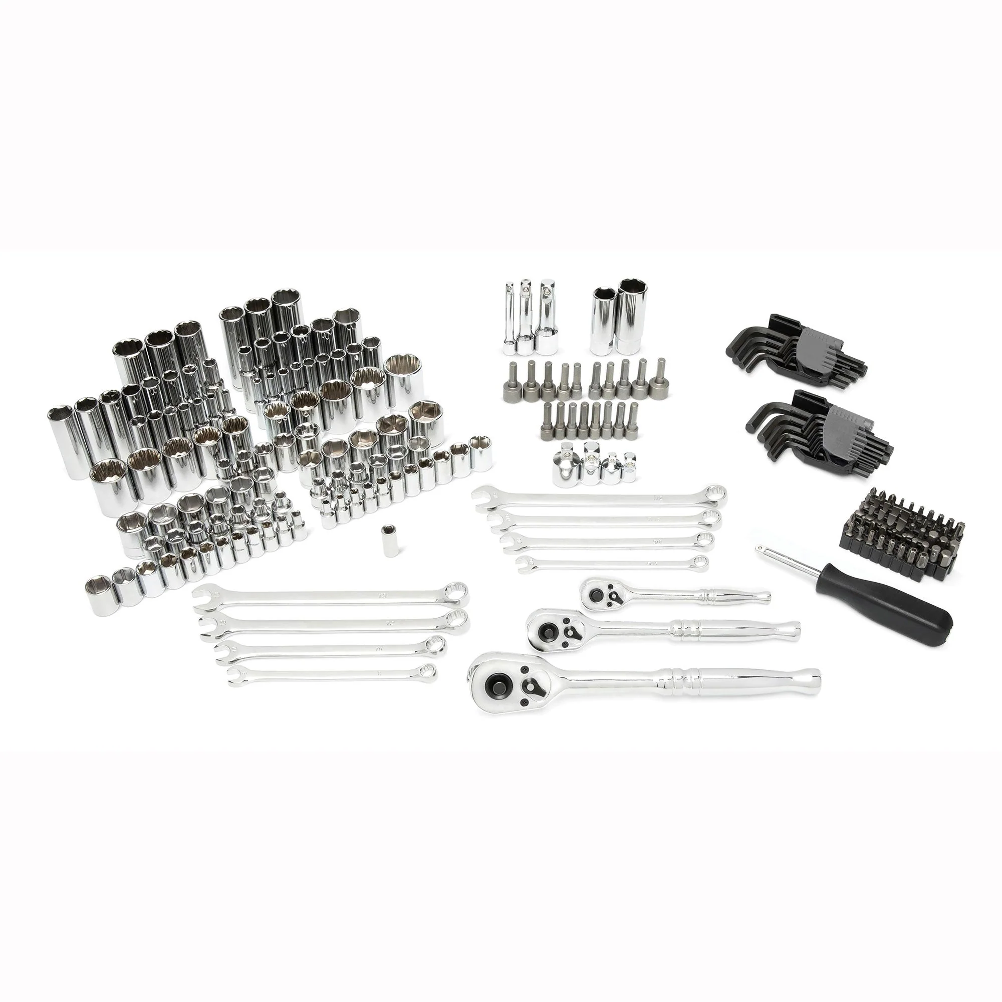 Master Mechanic 205 Piece Mechanics SAE Metric Socket and Tool Set with Case - Image 6