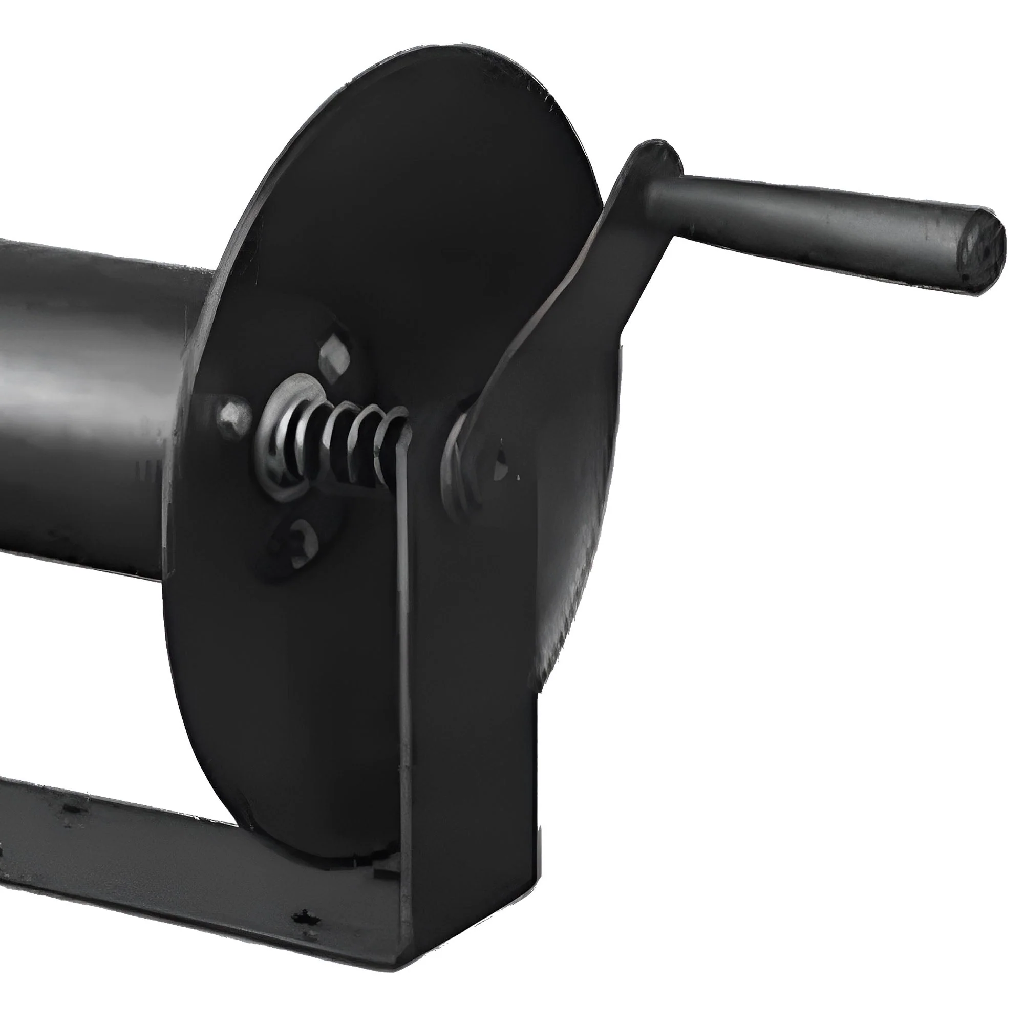 Master Mechanic 3/8" x 100' Steel Open Air Compressor Hose Storage Reel, Black - Image 7