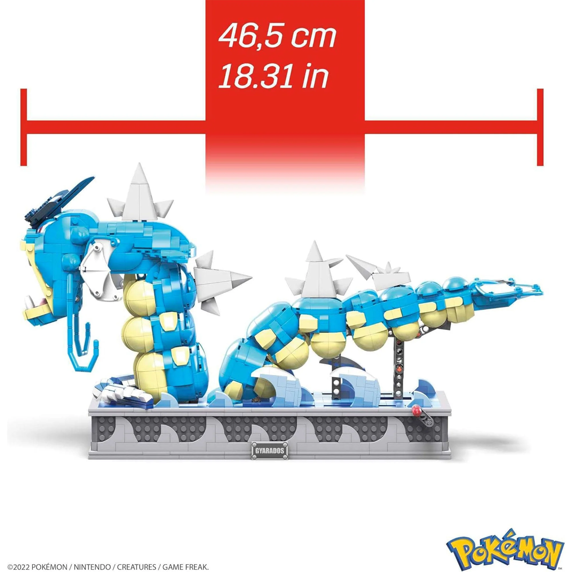Mattel Pokémon Motion Gyarados Toys with Turning Hand Motion Activated Crank - Image 2