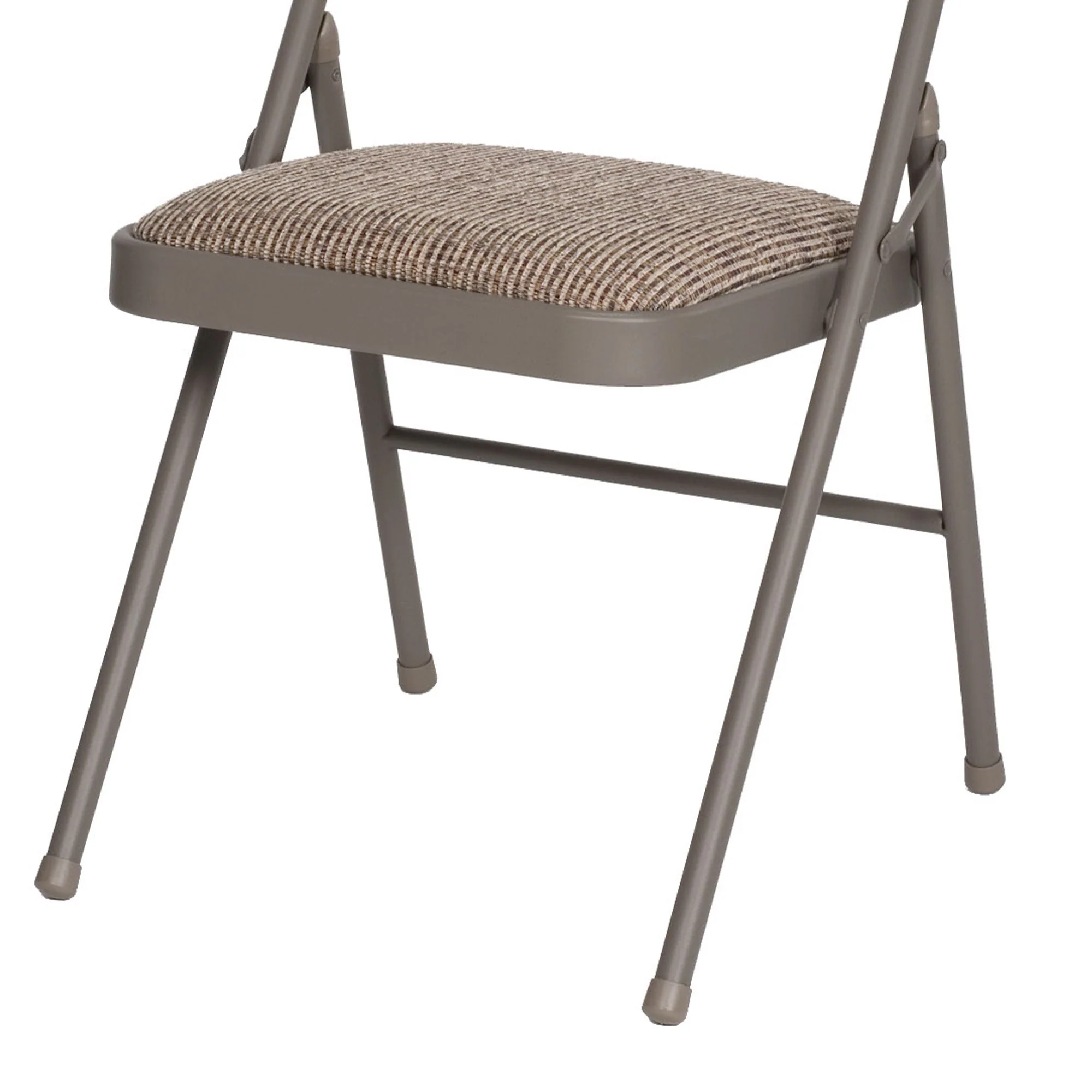 MECO Sudden Comfort Motif Fabric Double Pad High Back Folding Chair, (Set of 4) - Image 3