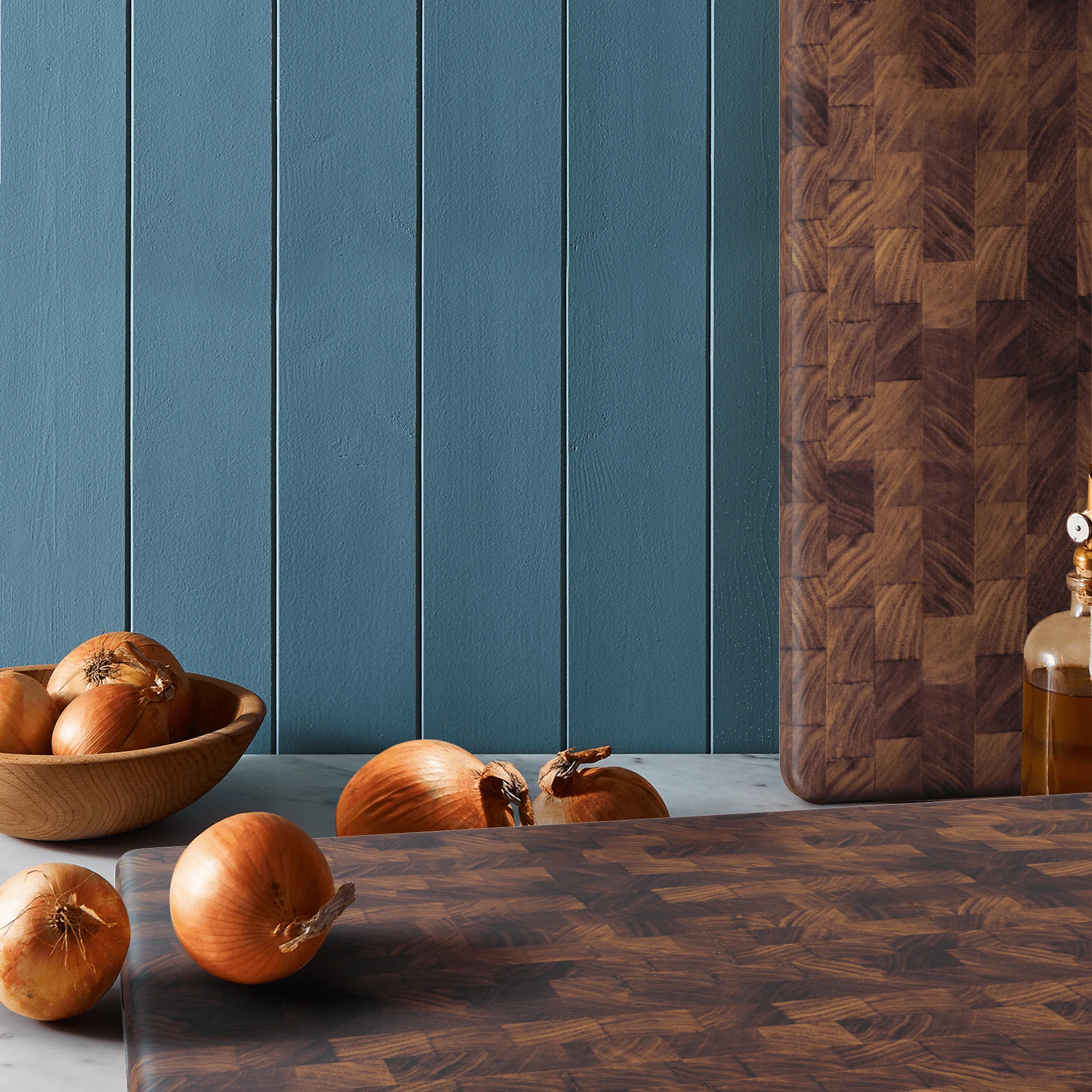 Medium End Grain Walnut Wood Butcher Block - Image 11