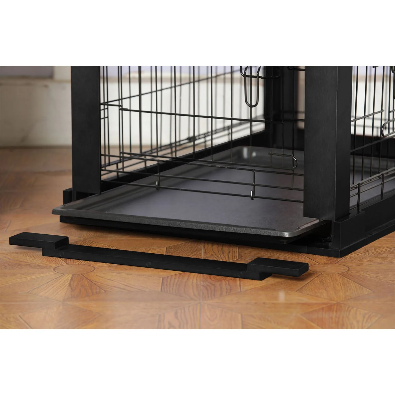 Merry Products Decorative Pet Cage w/ Protection Box End Table, Black - Image 4