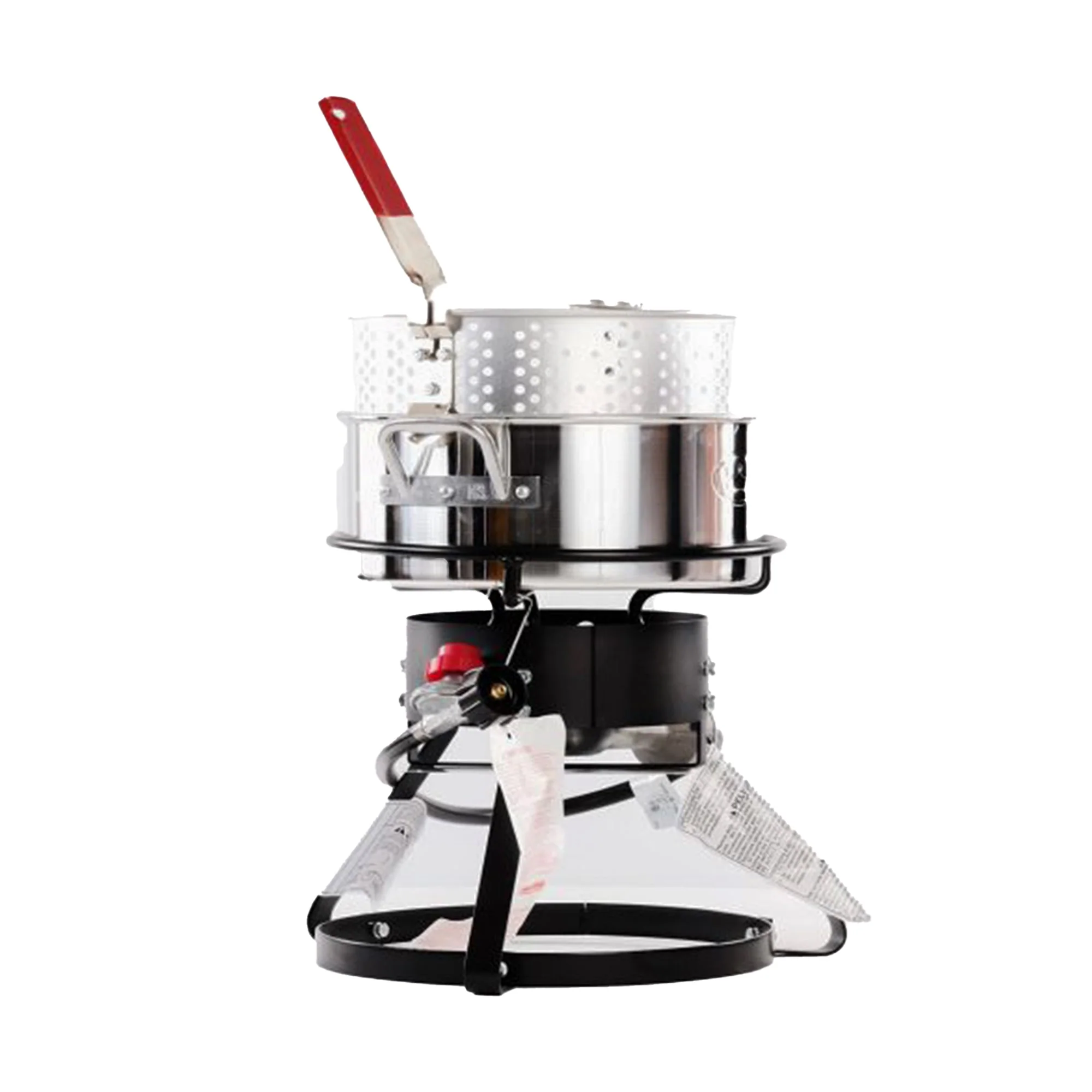 Metal-Fusion Import Outdoor Fish Fryer with 10 Quart Aluminum Fry Pan and Burner - Image 9