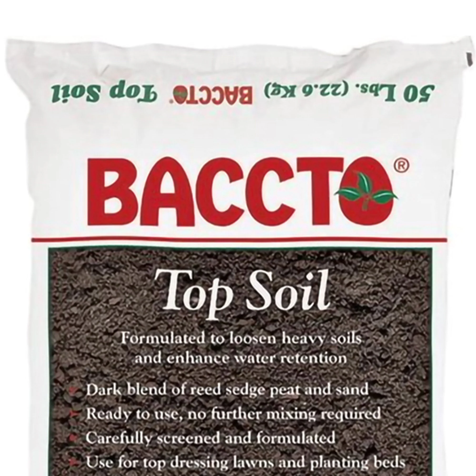 Michigan Peat Baccto Top Soil with Reed Sedge, Peat, and Sand, 50 Pounds, 1 Pack - Image 6