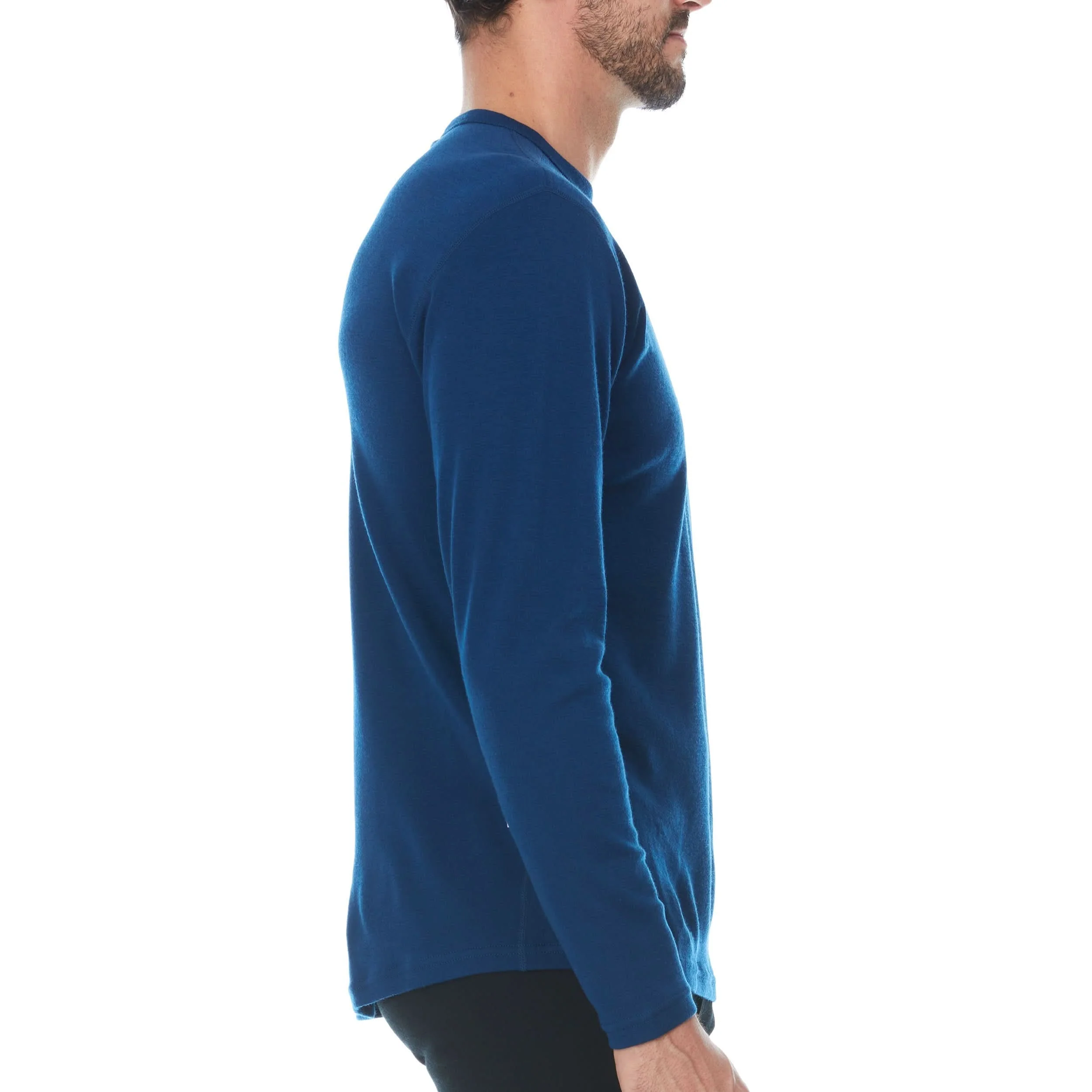 Men's Wool Thermal Top Midweight Base Layer - 100% Merino Wool - Image 11