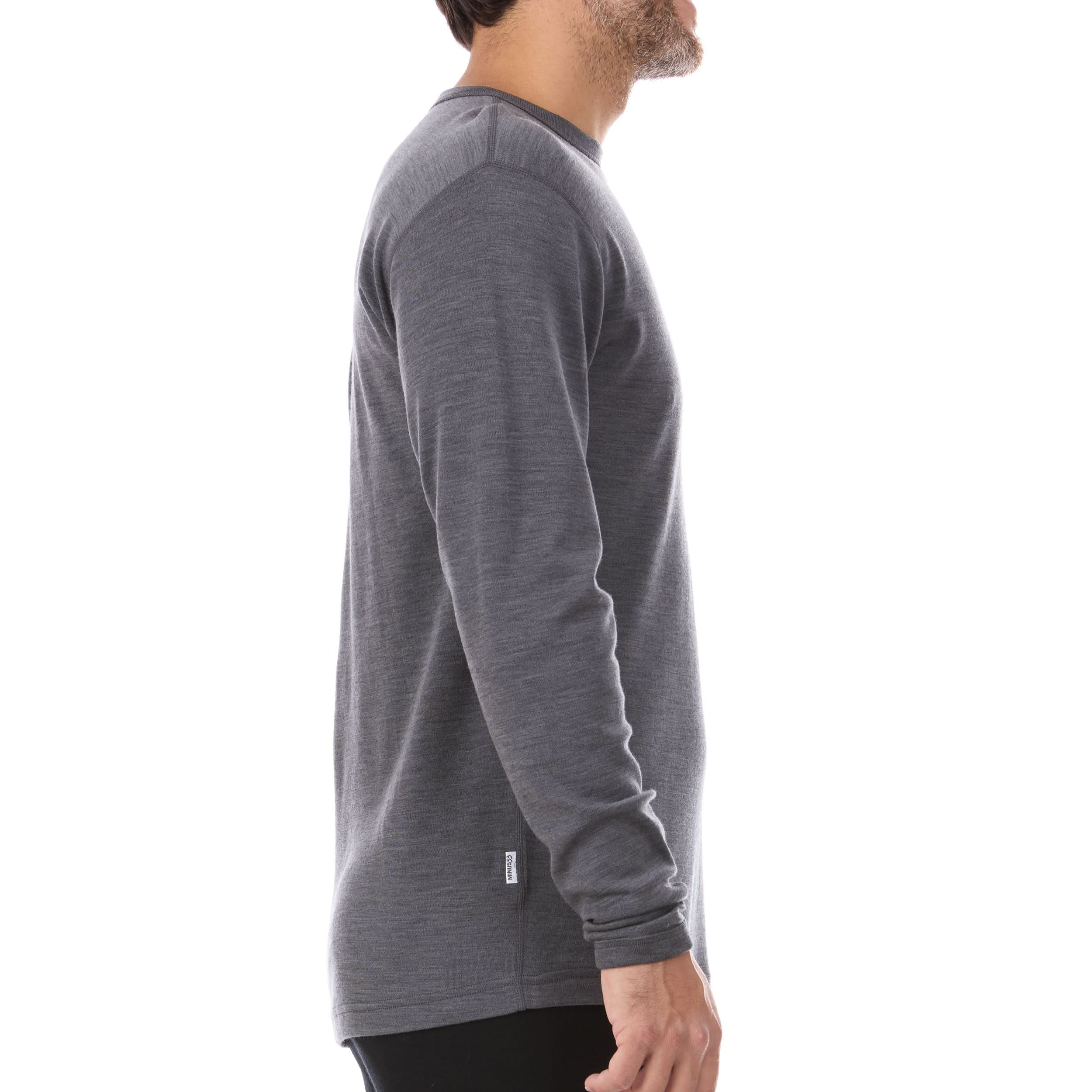 Men's Wool Thermal Top Midweight Base Layer - 100% Merino Wool - Image 40